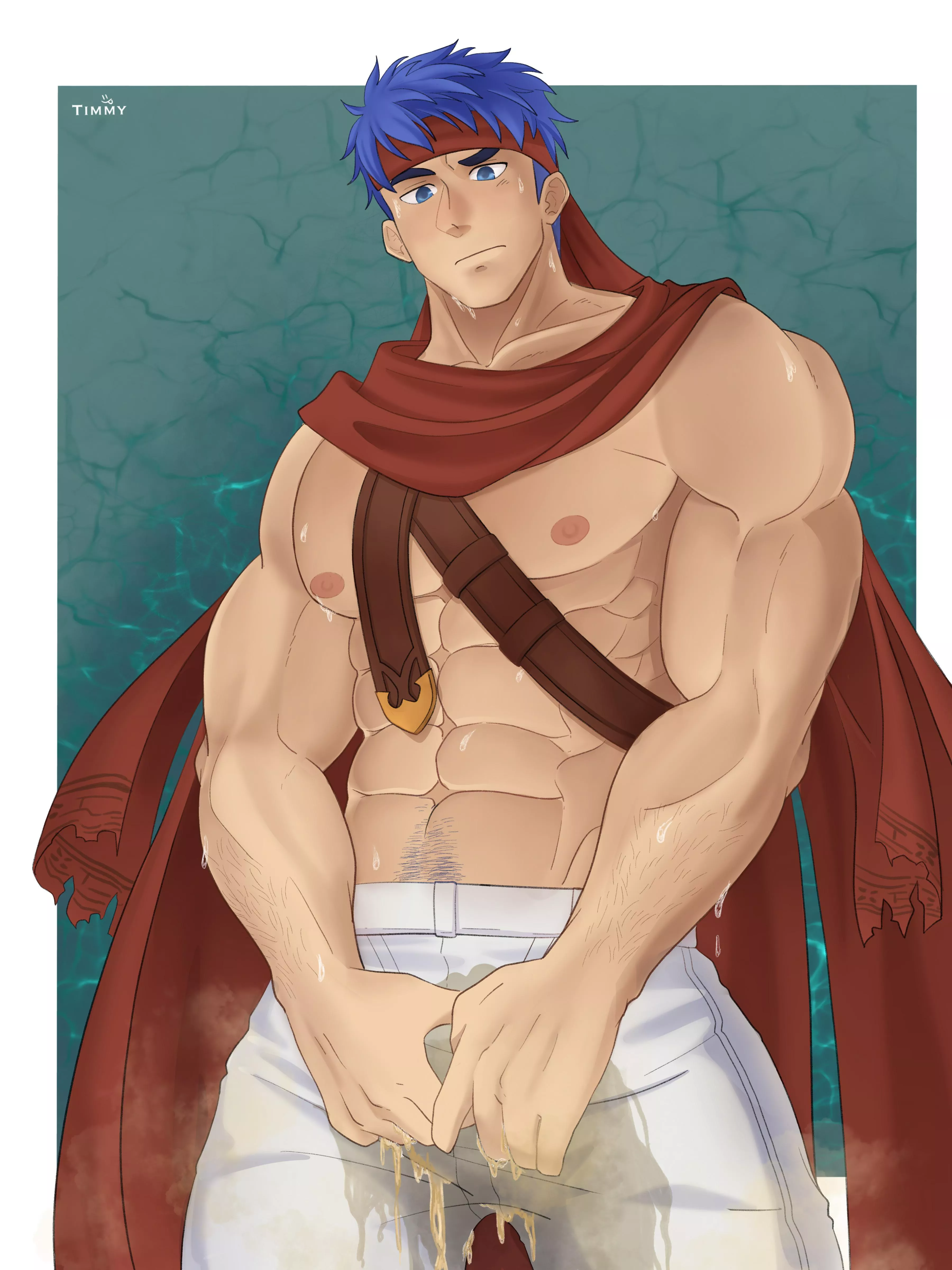 Omorashi Ike From Fire Emblem Commissioned Artwork Nudes