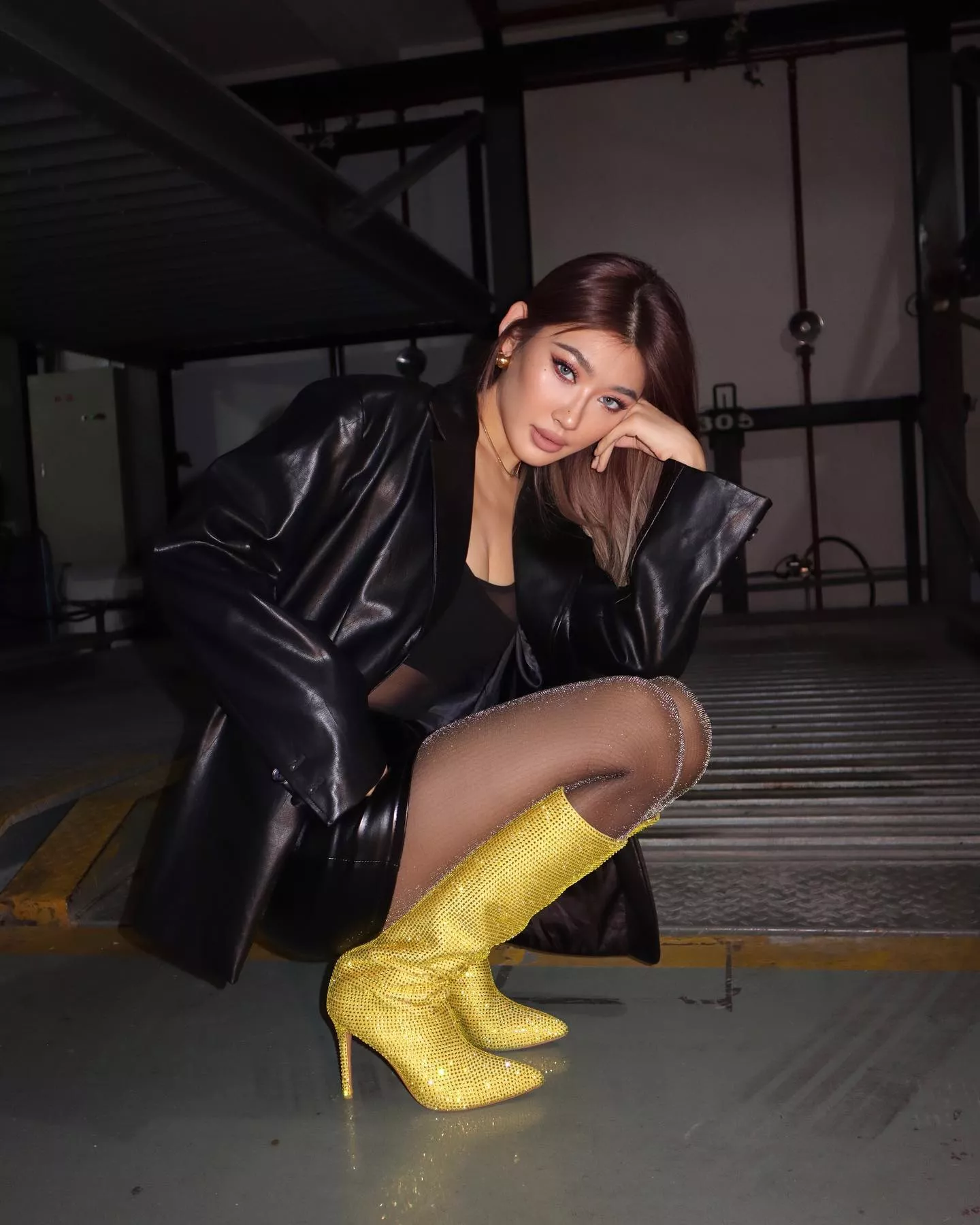 Yellow Boots Nudes Glamourhound