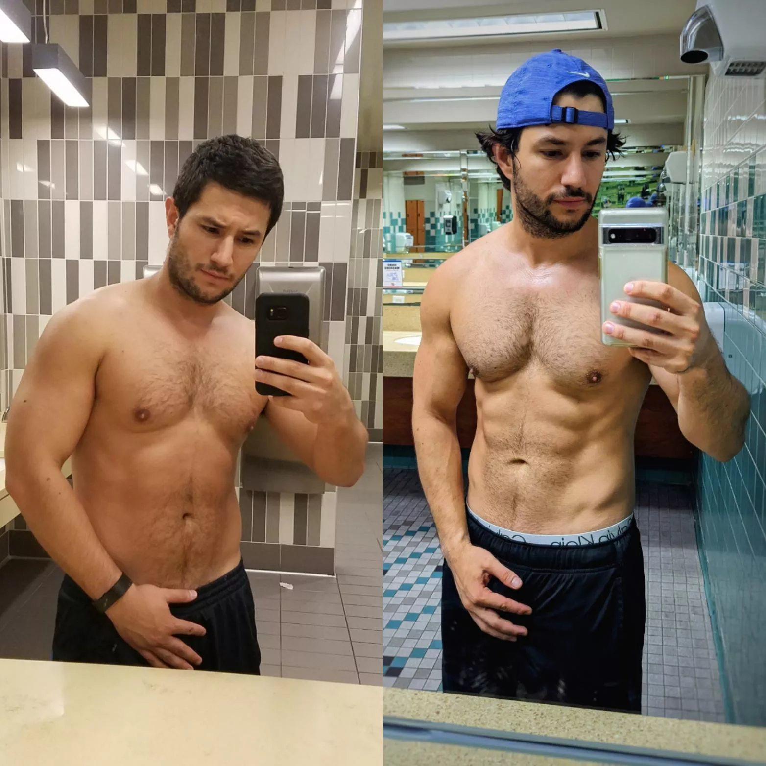 27 years old on the left, and 31 on the right. Made a few positive habit changes over time to get the body I wanted. What do you all think? posted by Matt_texaz