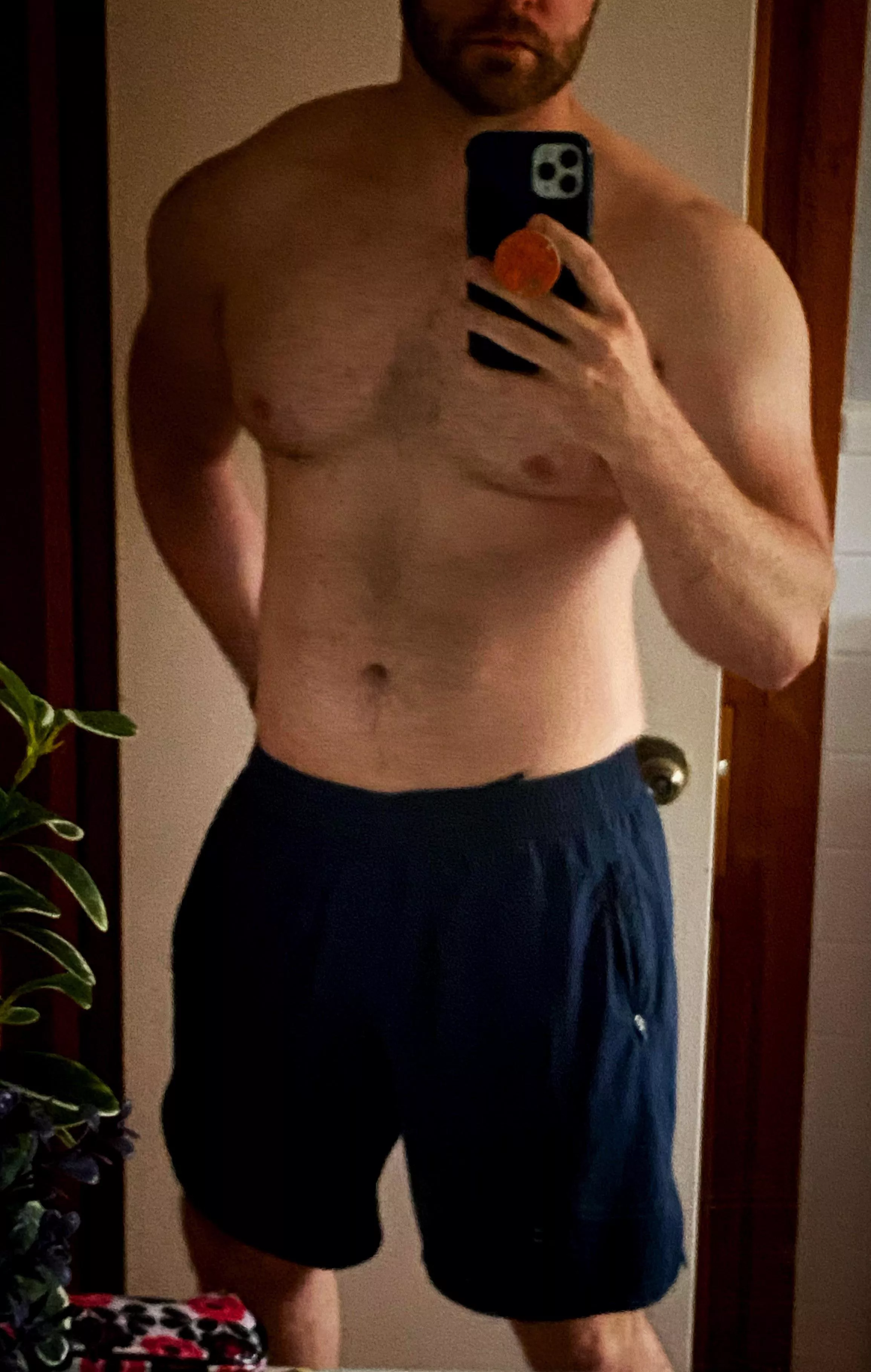 [38] Post workout selfie. Feeling good about my Dad bod posted by blastoffUpToTheStars