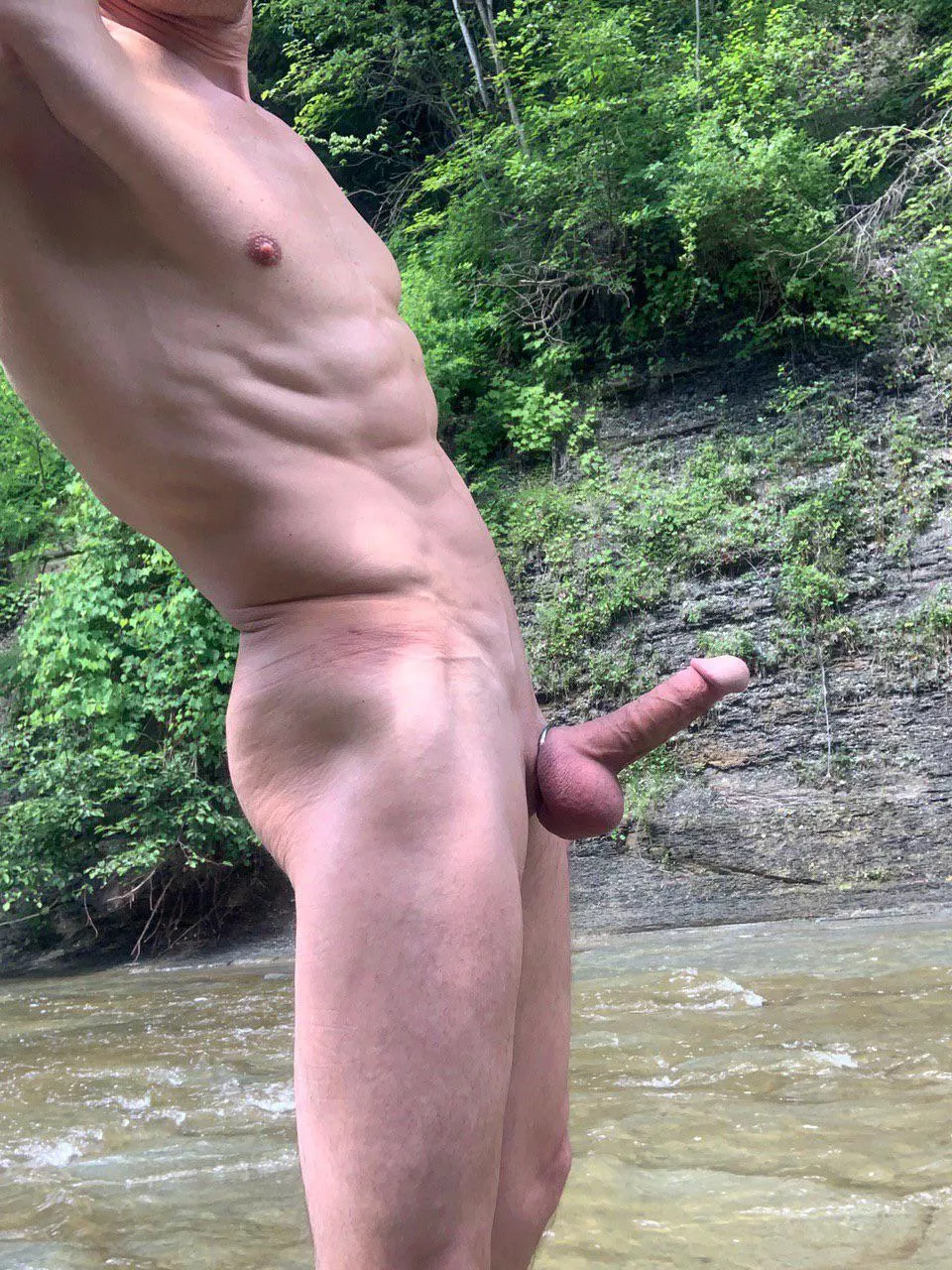 (48) If you were out walking a creek and came across me like this what would you do? posted by 48mshowing