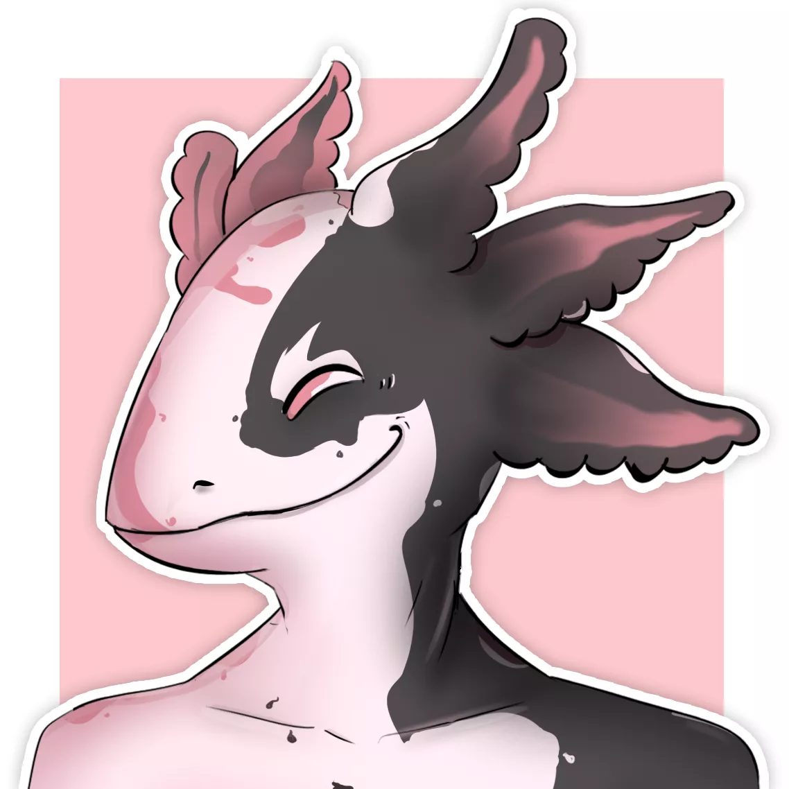 A cuddly axolotl ^^ (Icons for $20, DM me <3) posted by Marcel_Takeshi