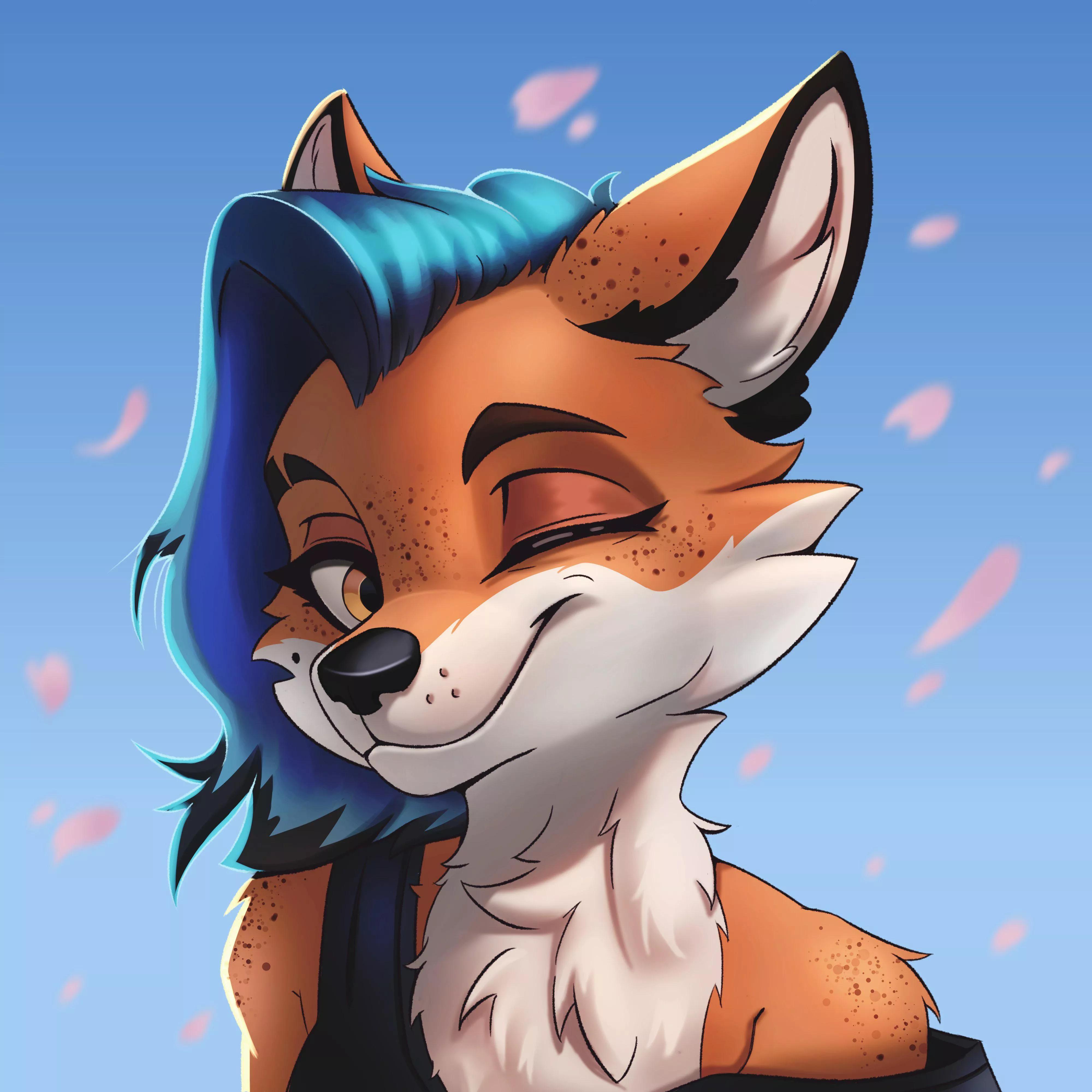 A cutie freckle fox commission I did this week :D ~ art by me posted by Galinn-Arts