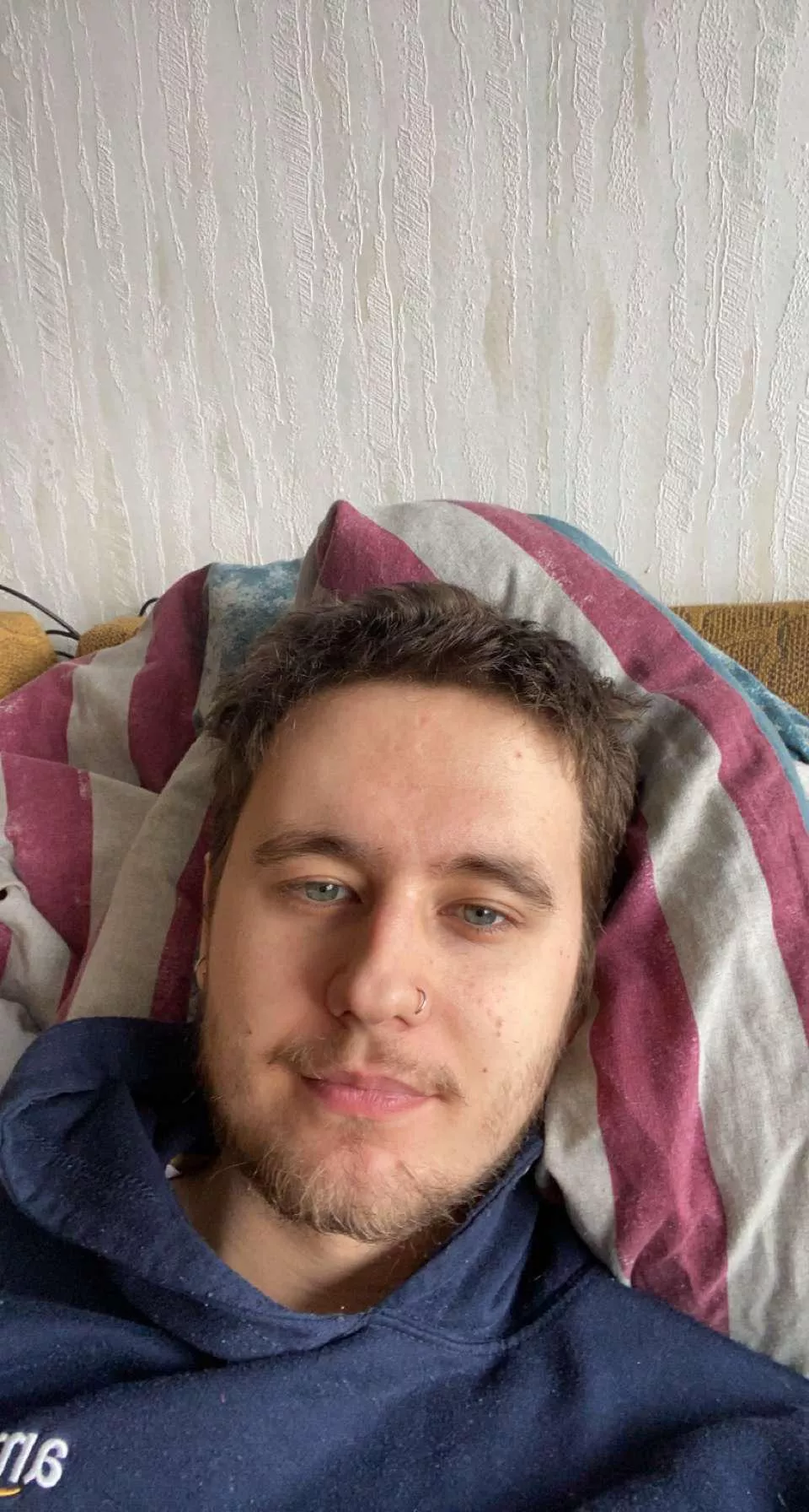 A mild hangover and a morning selfie. posted by Top_Fact1999