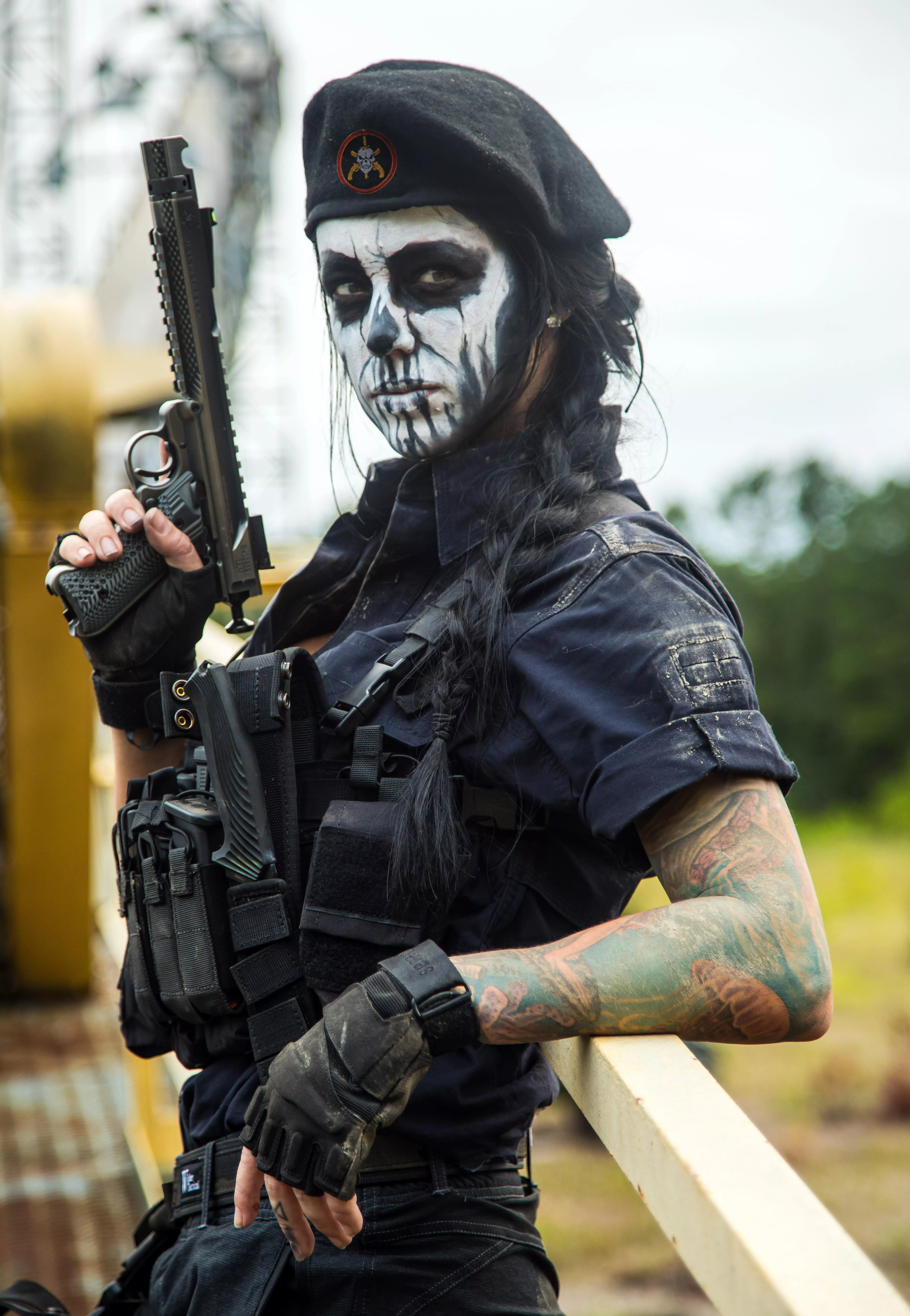 Alex Zedra as Caveira from Rainbow Six Siege. posted by FlufffyCatFIN