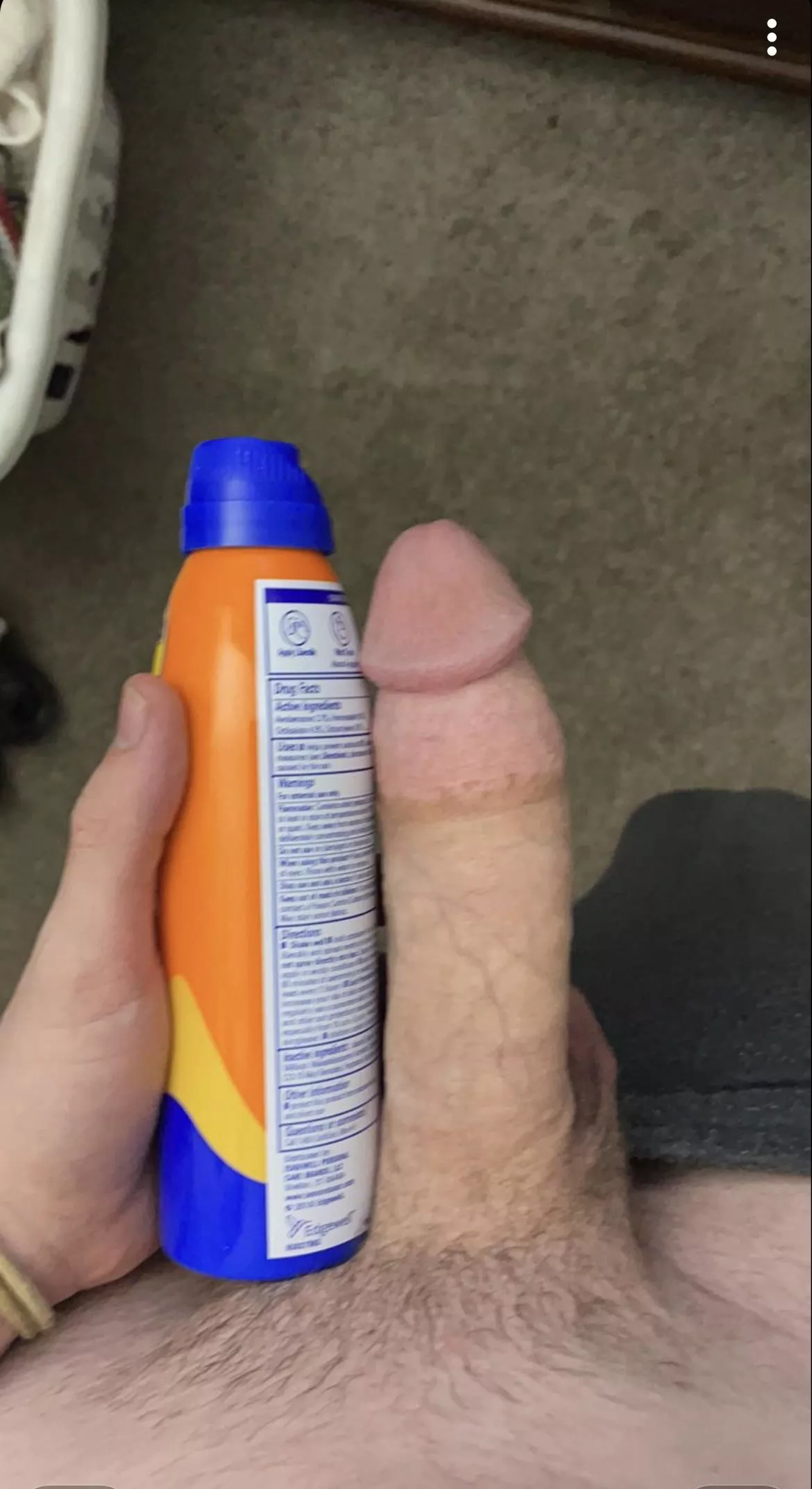 Anyone need sunblock? Donâ€™t look when I put it on. posted by Blarg045