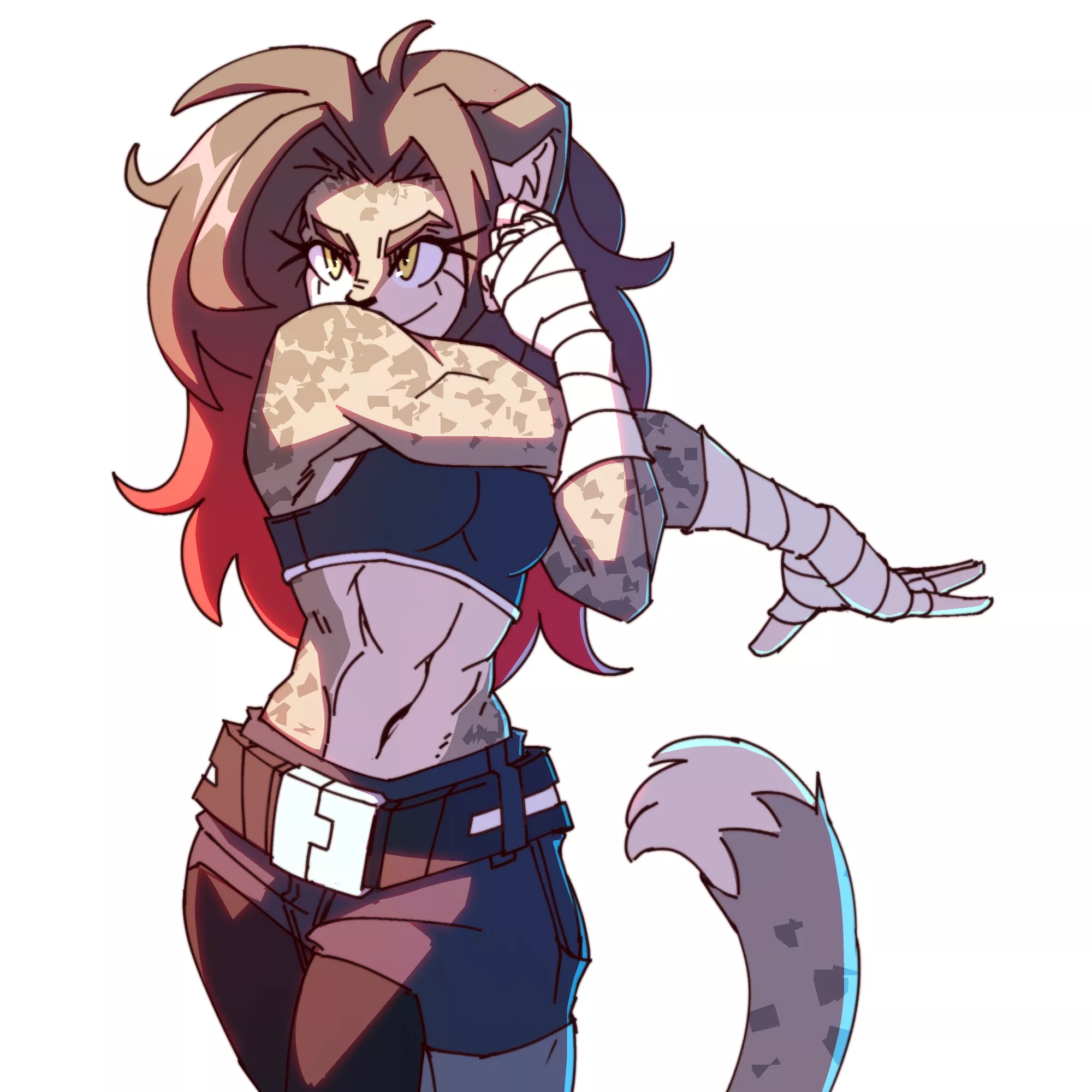 Ariana getting ready for a fight [my art] posted by a_iceslayer