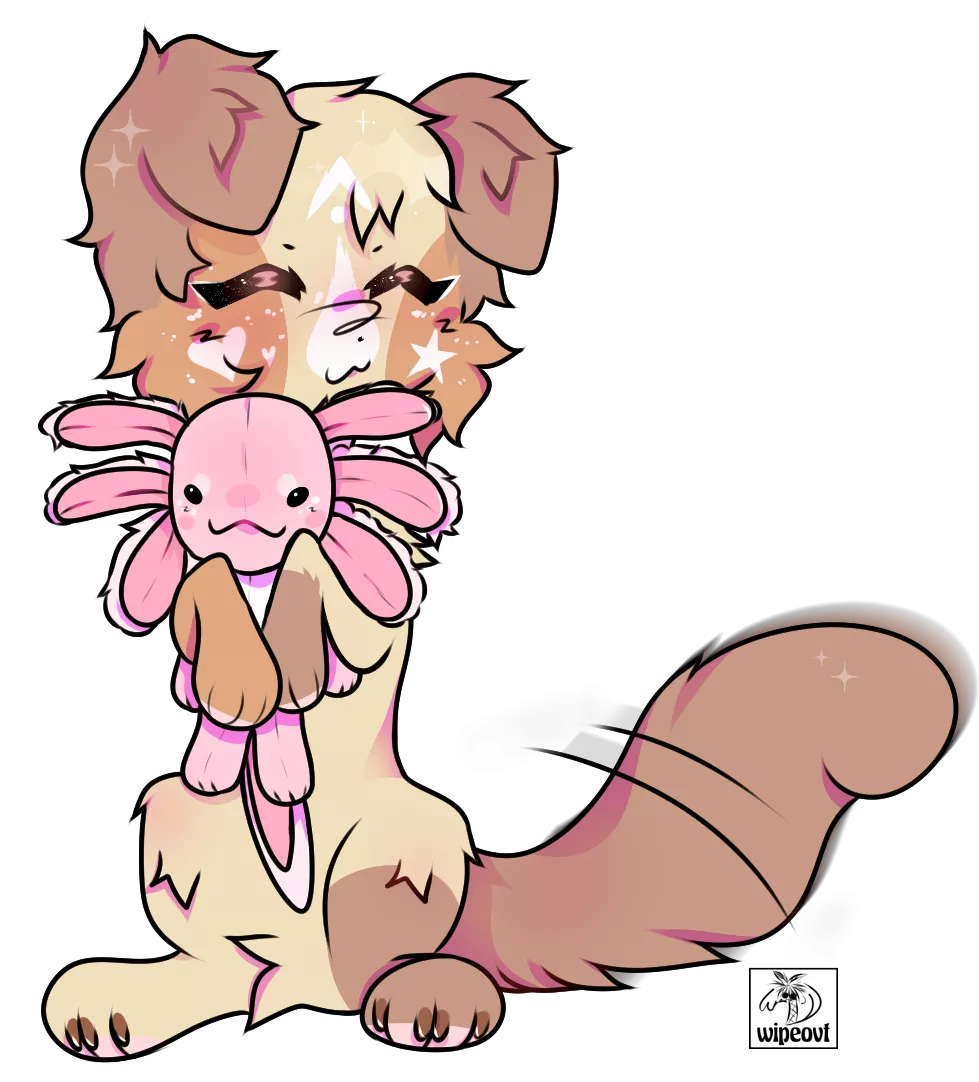 axolotl !! 💗 ART BY ME @wipeovt posted by wipeovtt