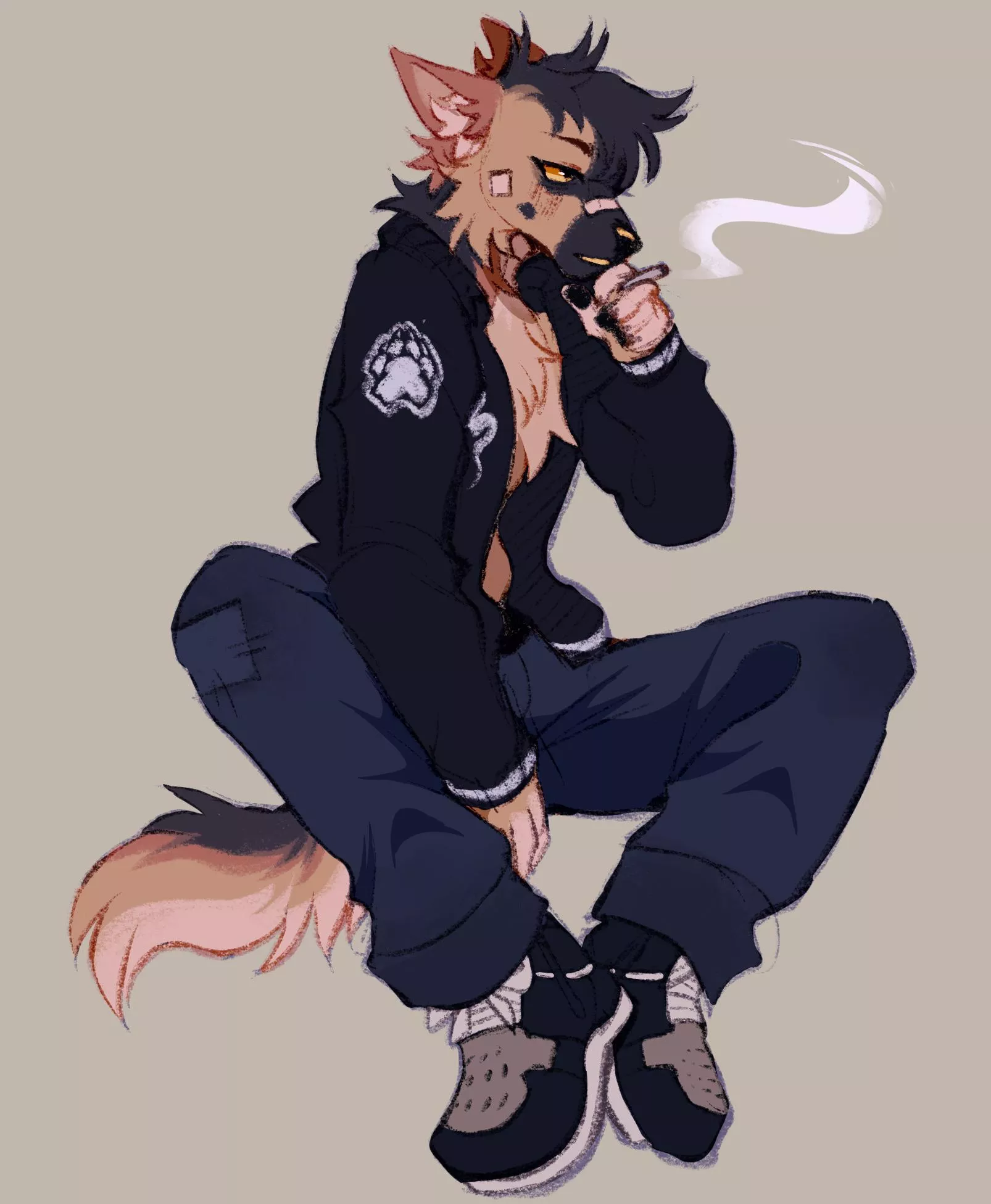 Bad ass dawg (art by me) posted by soureggu