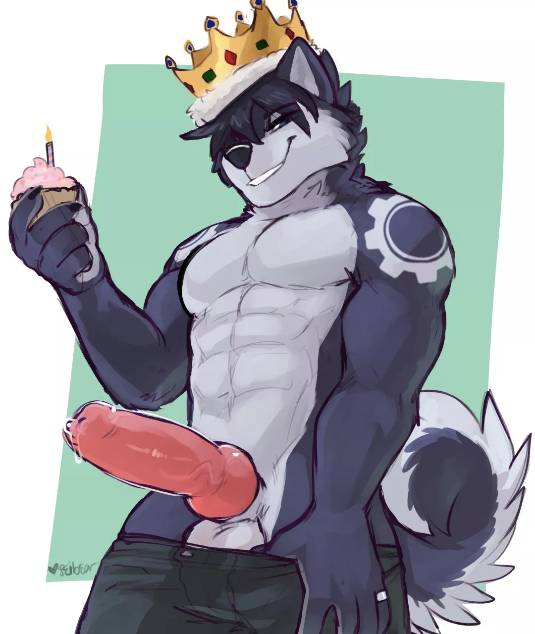 BDAY KING CANDLE (Seibear) posted by TangentYoshi