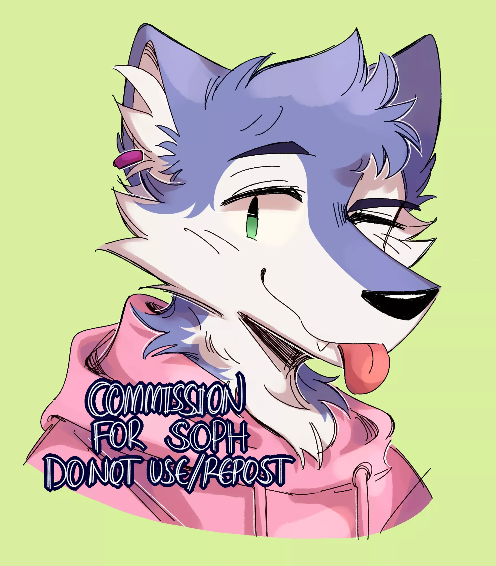 blep [art by me @skootleskittle everywhere] posted by SkootleSkittle