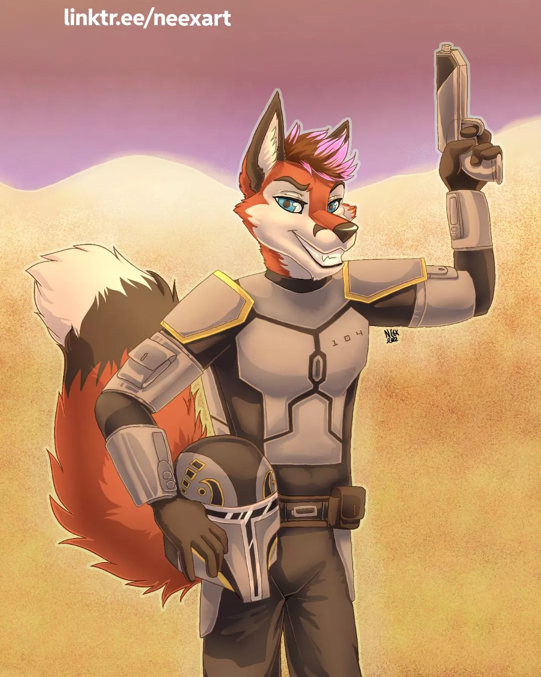 Boba fox (art by neex/me) posted by ofbustycat