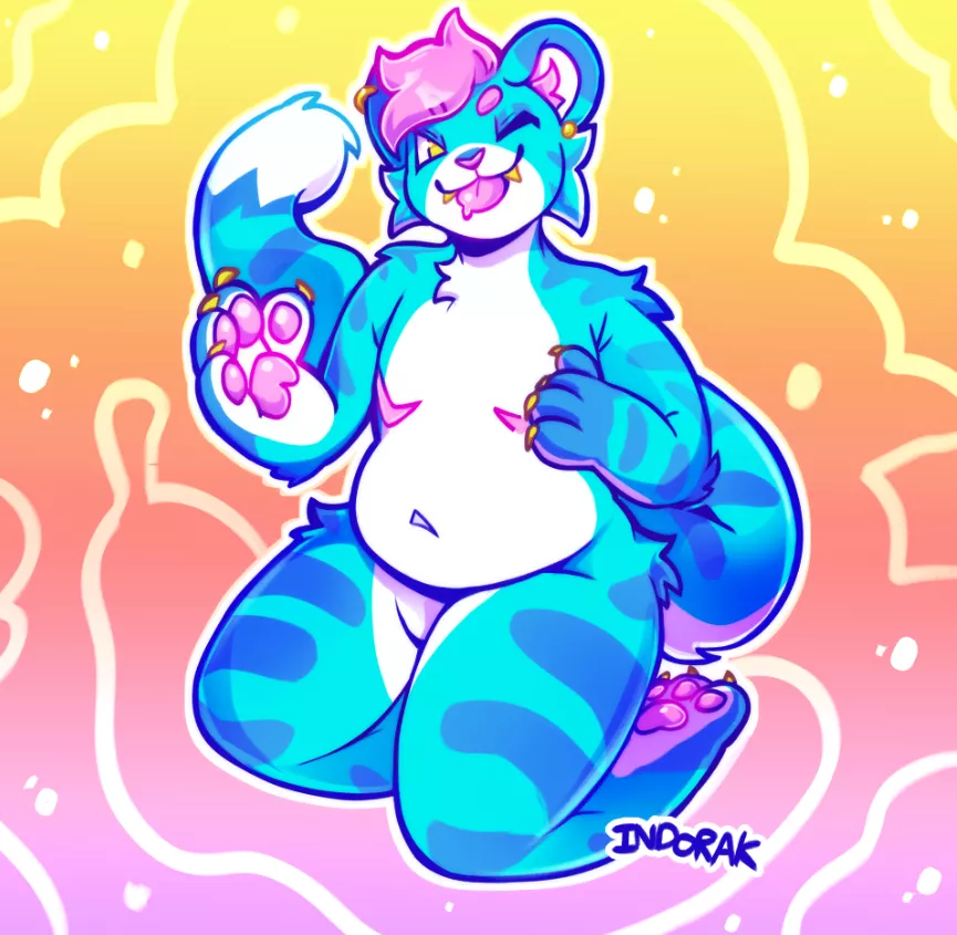 Bubble boy!! (art by me of my fursona) posted by indorak__