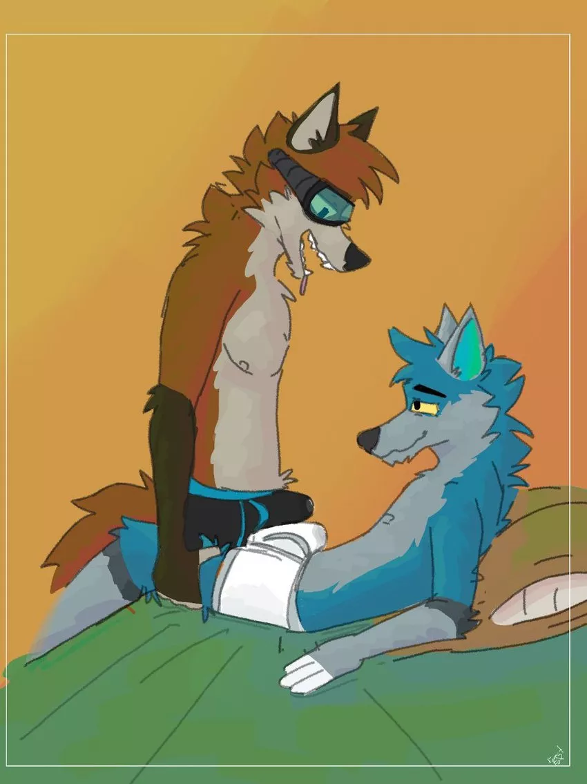 Bulge frottage (Ethan forestfox) posted by Riah113