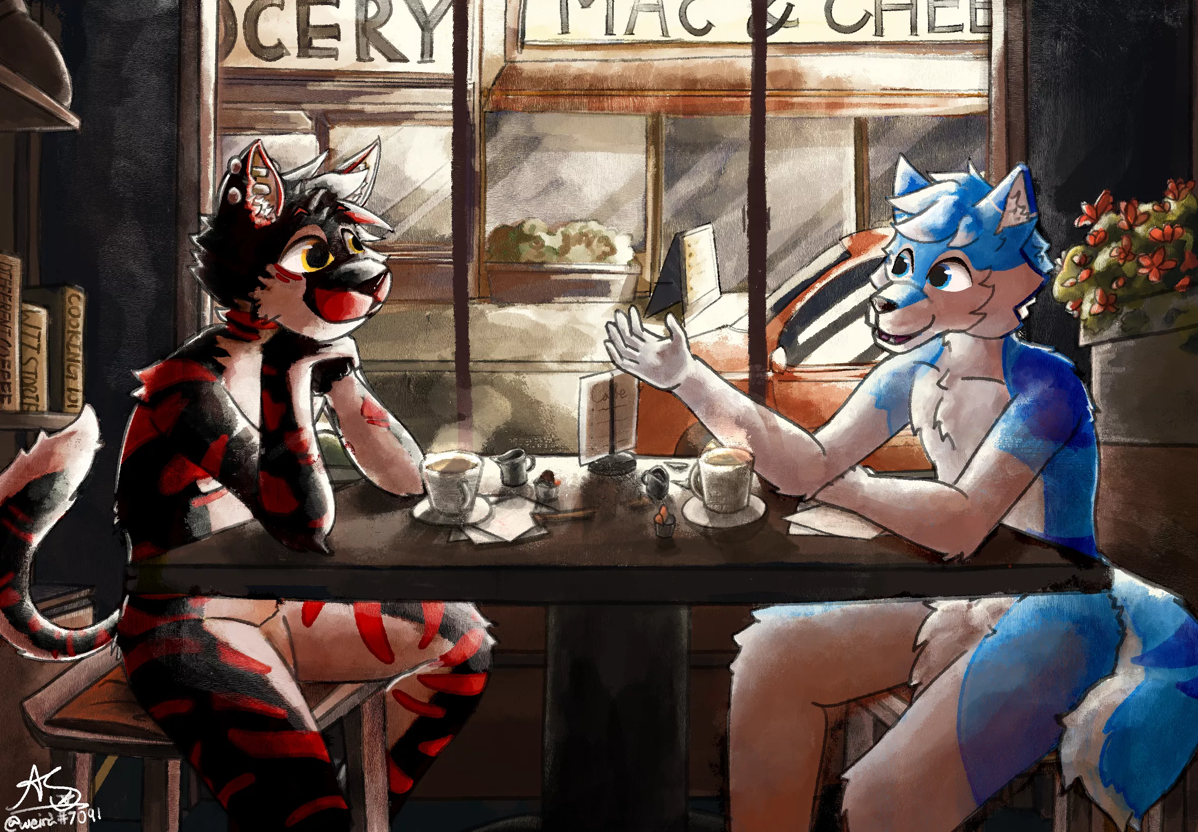 Cafe Date (art by me :D) posted by RandomRBLXAvs