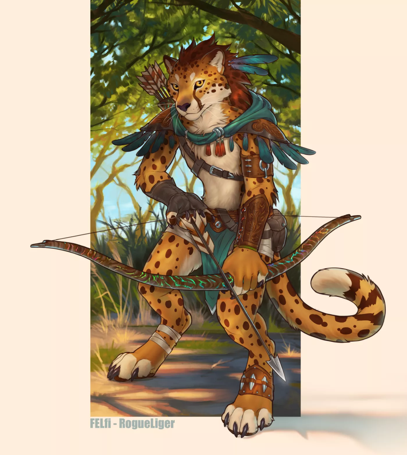 Cheetah Hunter [Felfi and rogueliger on FA] posted by Pojodan