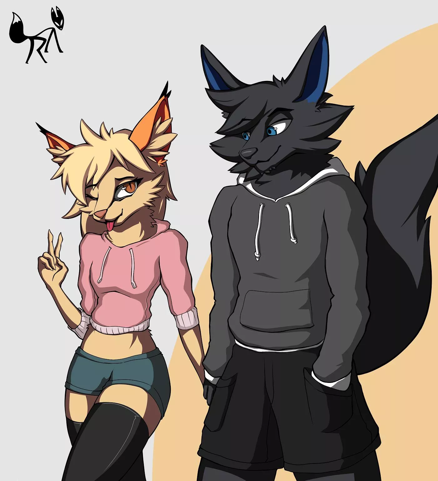 Commission I made for a furry couple! posted by Noriux057