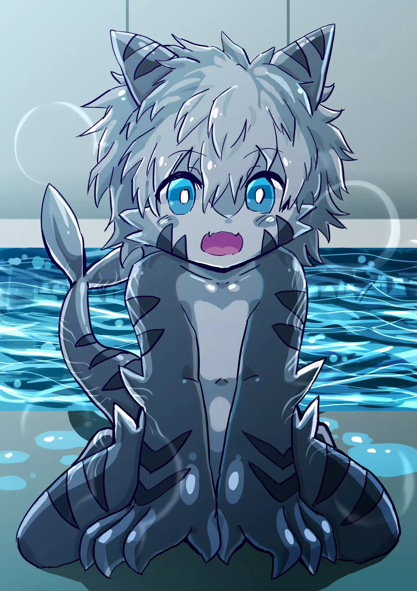 cute tiger shark (credit: Exepresso) posted by Xada_Nep_zealot