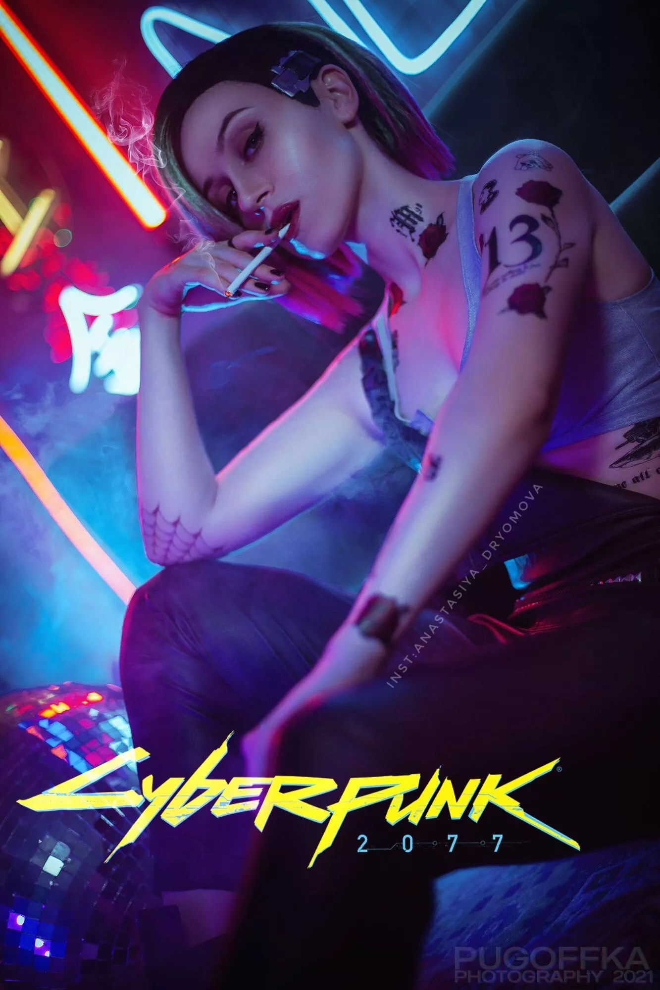 Cyberpunk 2077 Judy Alvarez cosplay by me(Dryoma), photo by pugoffka posted by Dryoma_Anastasiya