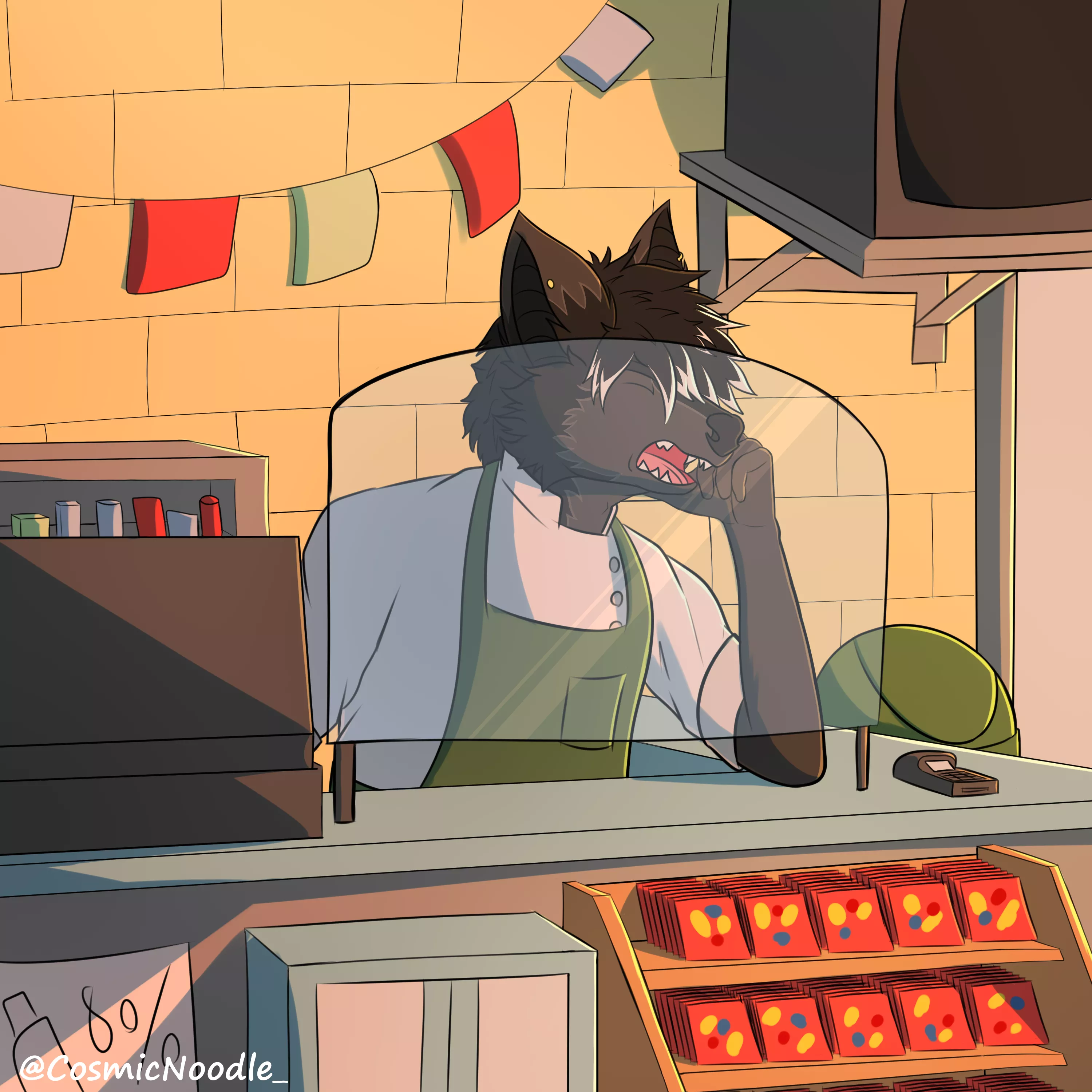 Day job (Art by me @CosmicNoodle_ on twitter) posted by 16rafa