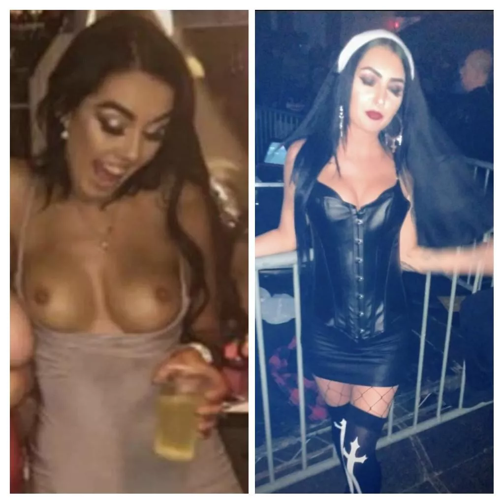 Do you prefer me as a sloppy slut or as a nun posted by treefruits