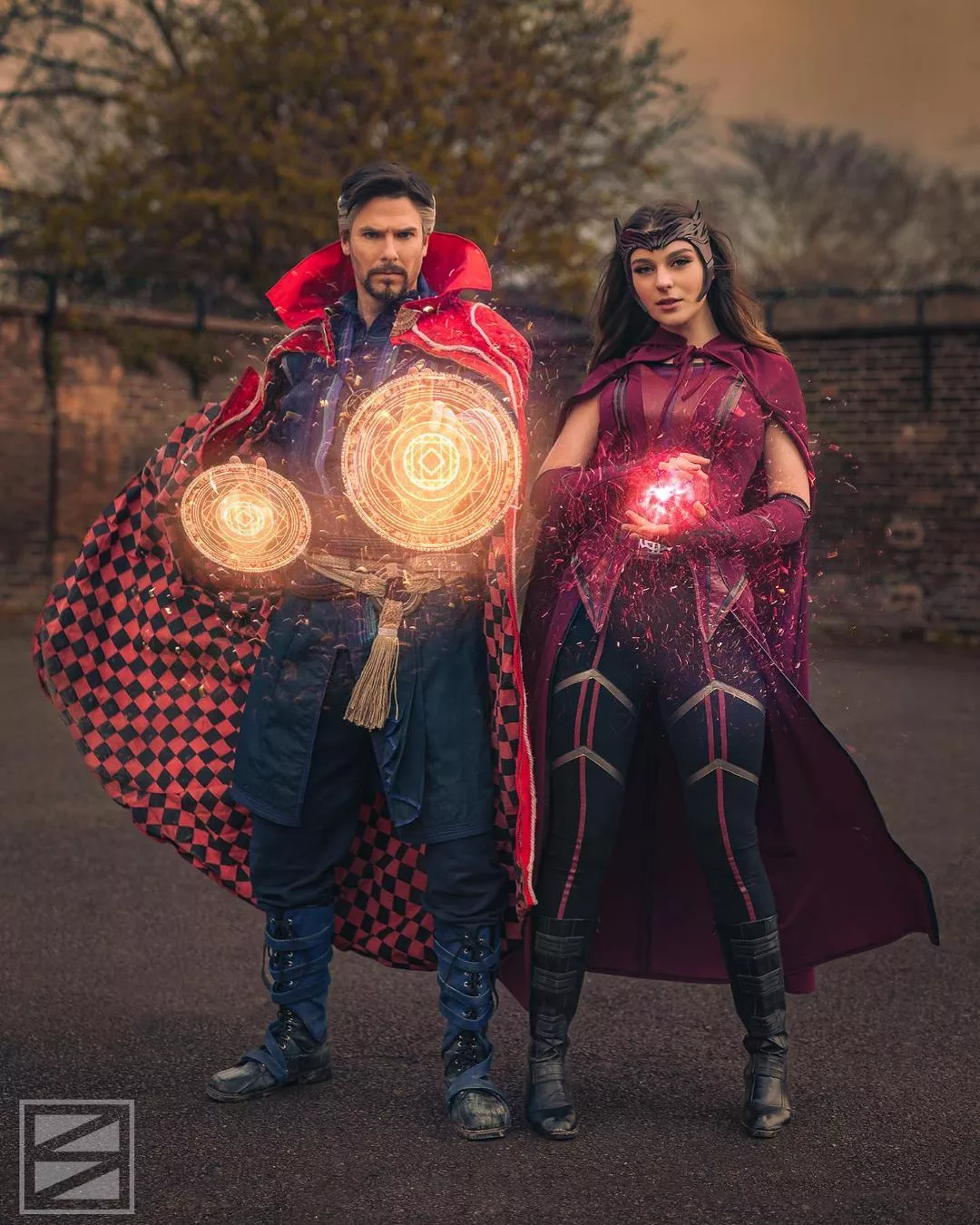 Doctor Strange & Scarlet Witch by Cumbermatch & Taya Miller. posted by Supercosplaylover