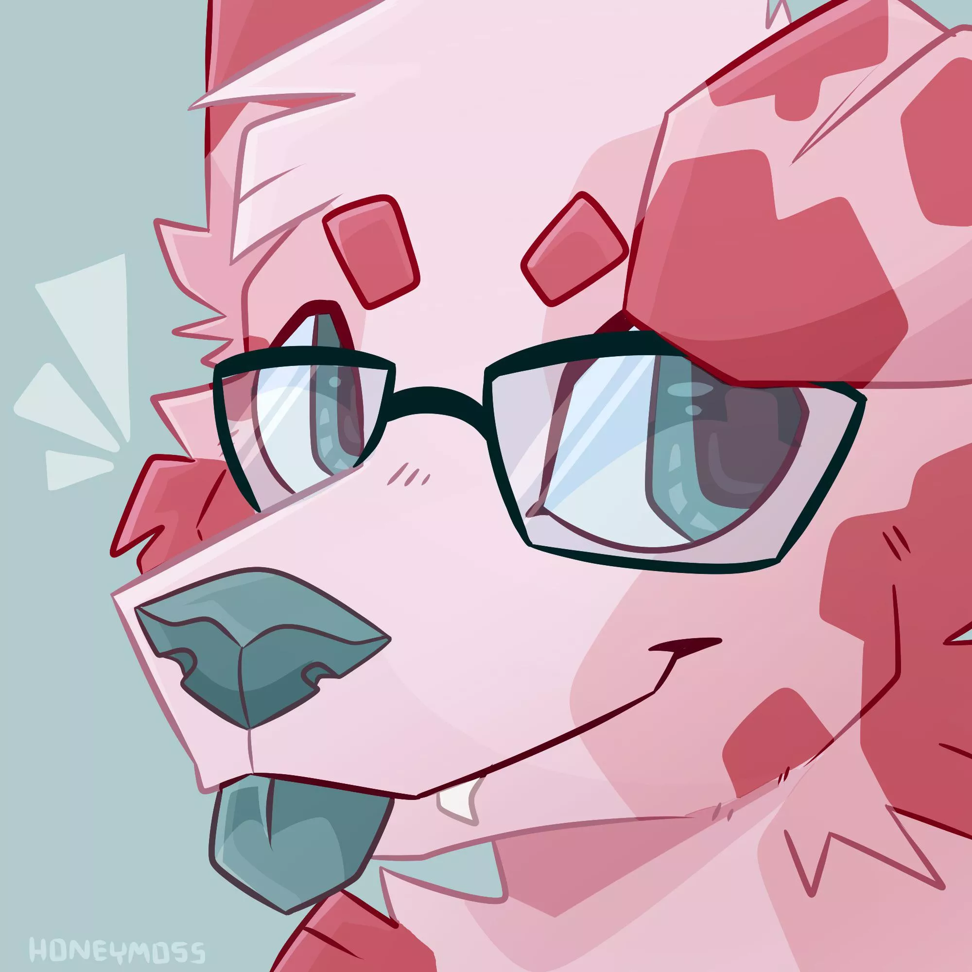 Doggo Icon commission [OC] [@honeymoss_ on twitter] posted by hornedpup