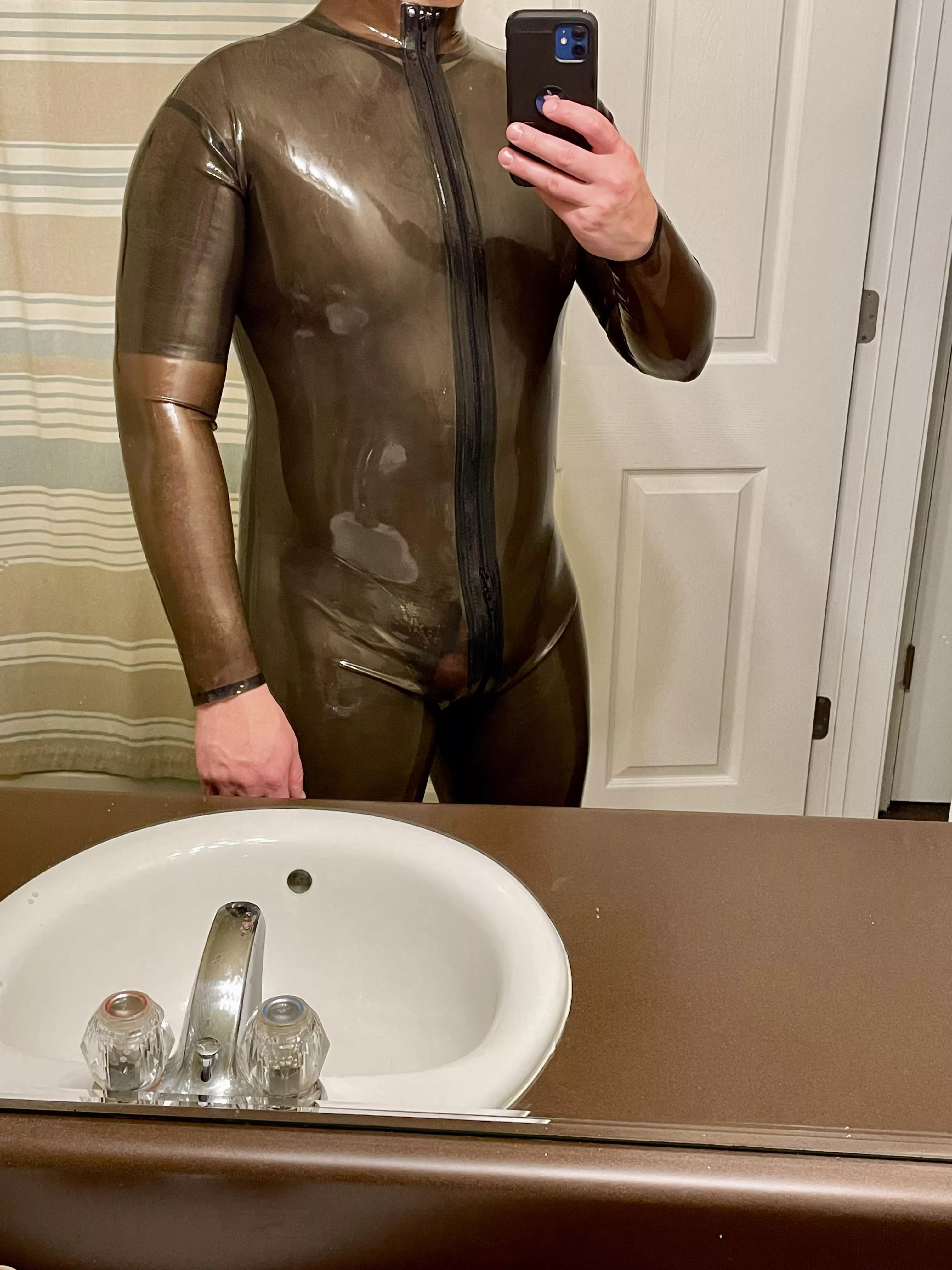 Double-layered in two s(m)okey grey suits tonight posted by llovelatex