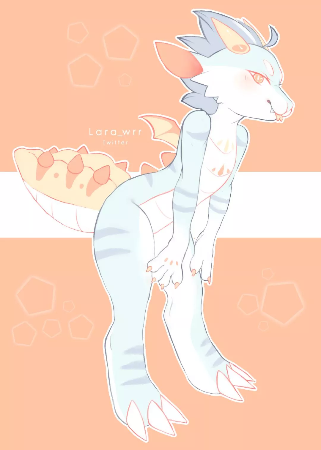 Dragon sona for bf 💮🌈 [Art by me, Lara_wrr on Twitter] posted by Lara_wrr