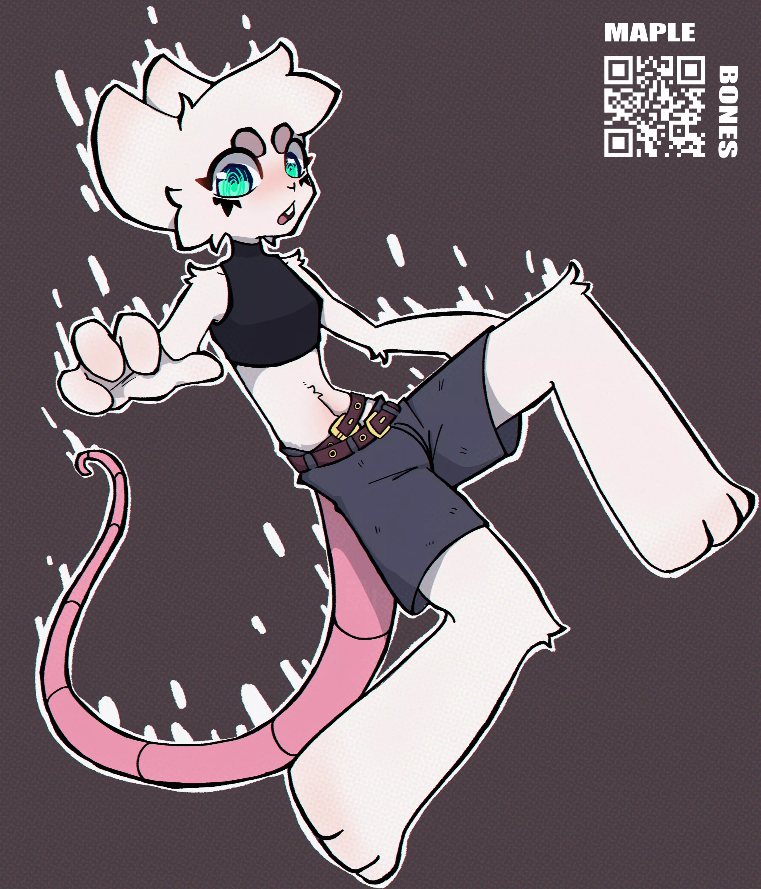 Enoki the Mouse! (by @Maple_Bones on twitter) posted by HornyGoatBritt