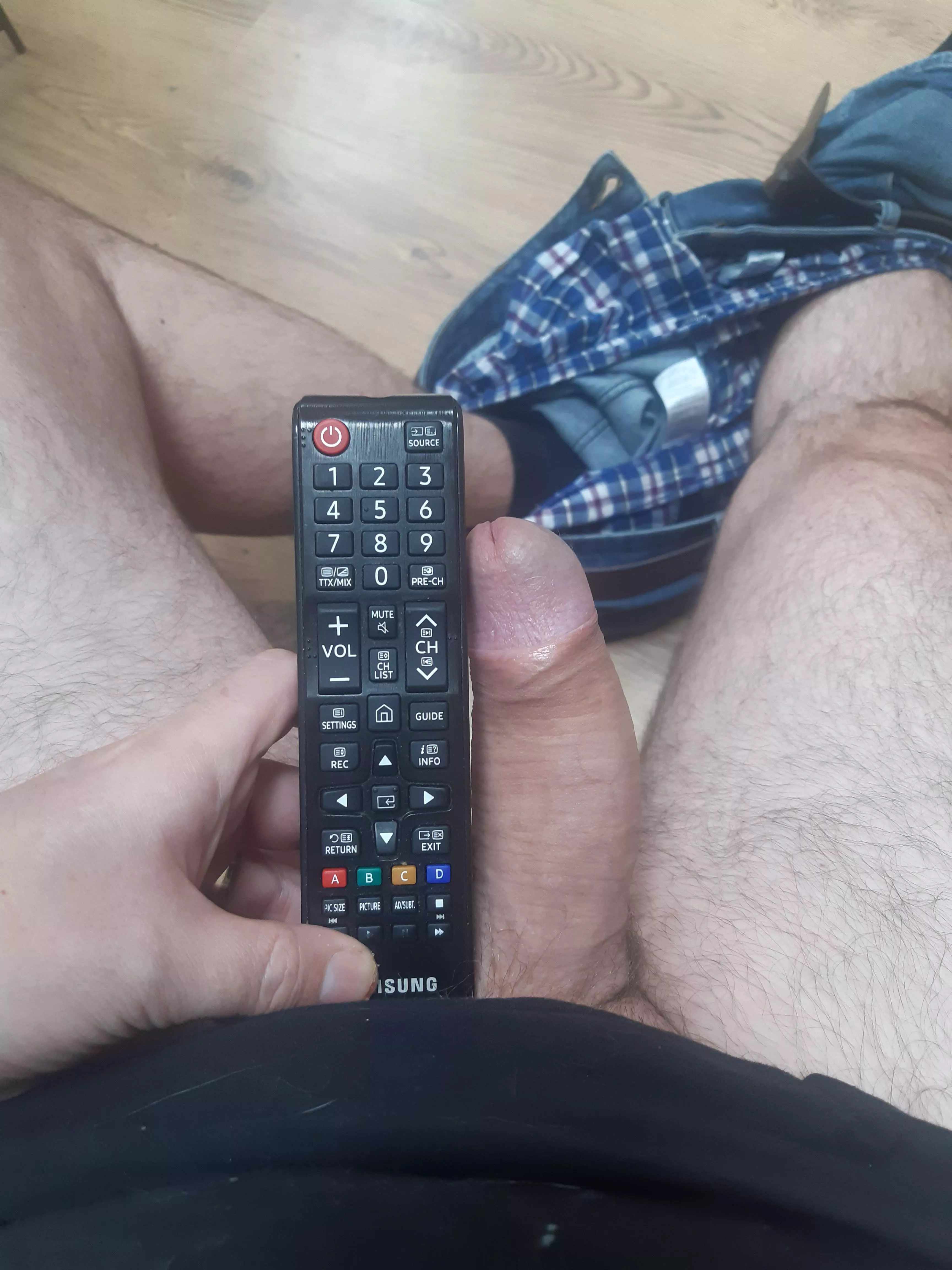 Erect dick compared to remote posted by TakeMeToMidian