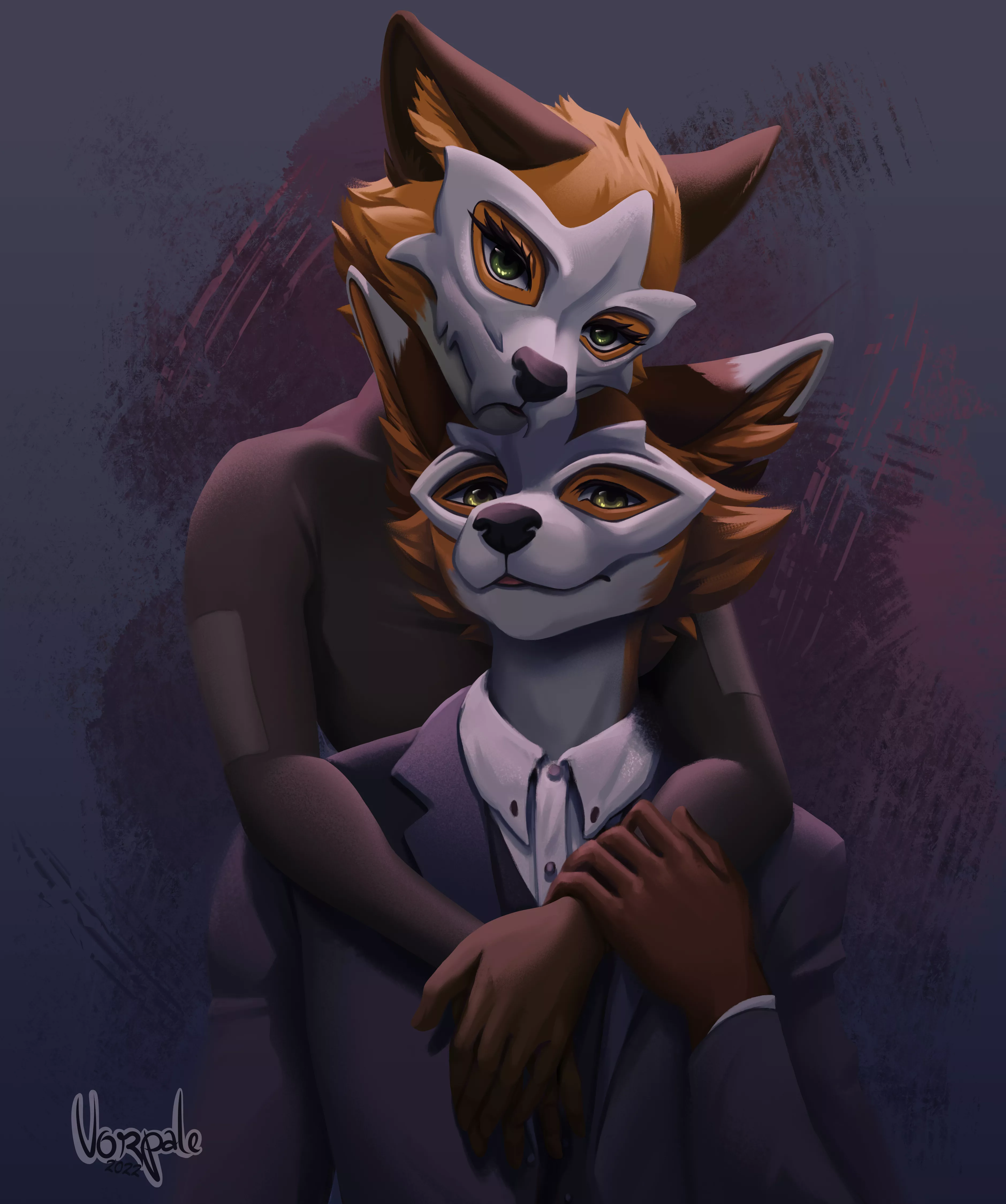 Father & Daughter (Art by Vorpale on FA) posted by Foxicious_