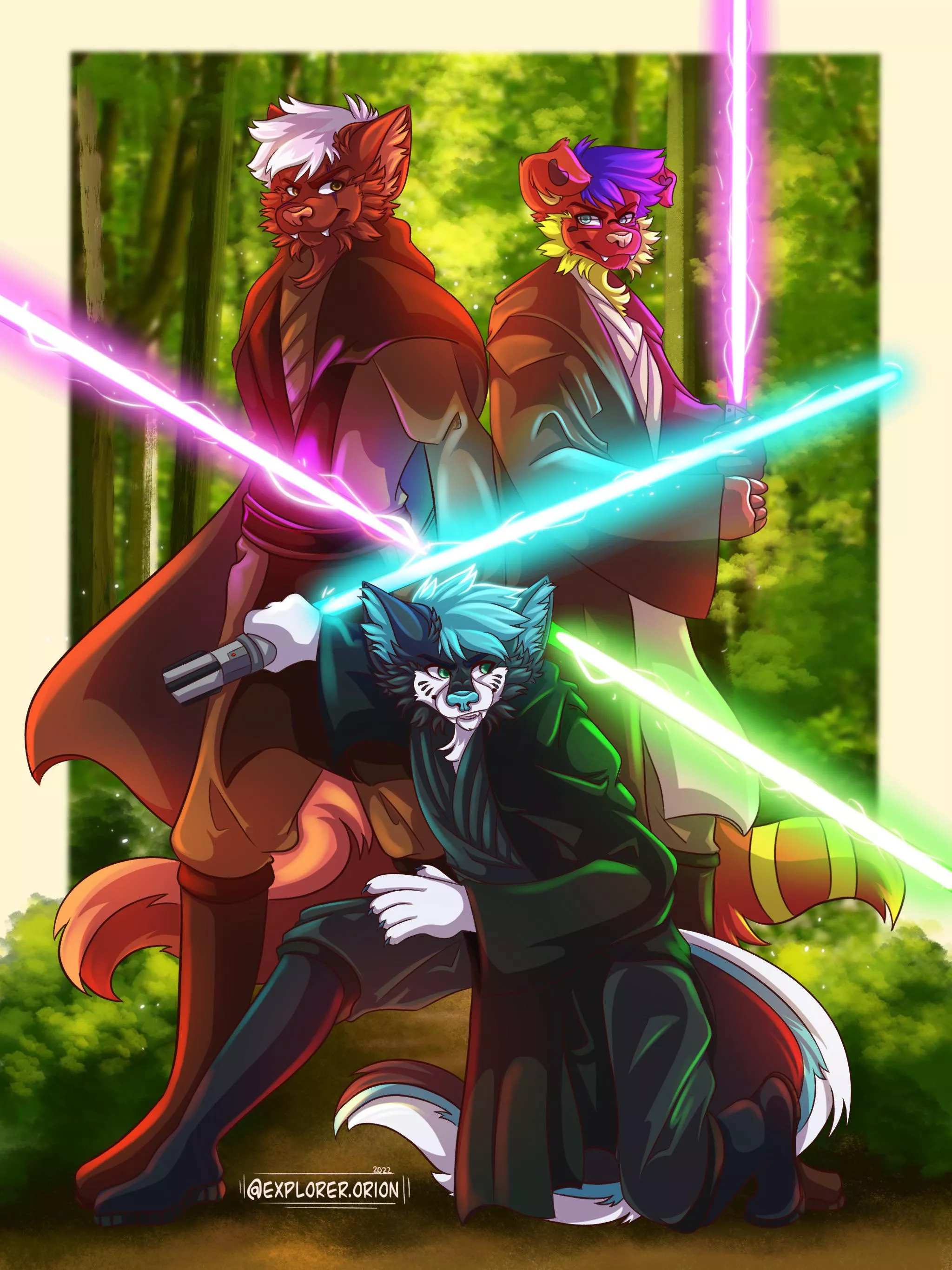 Favourite lightsaber colour ? (Art by me) posted by ExplorerOrion