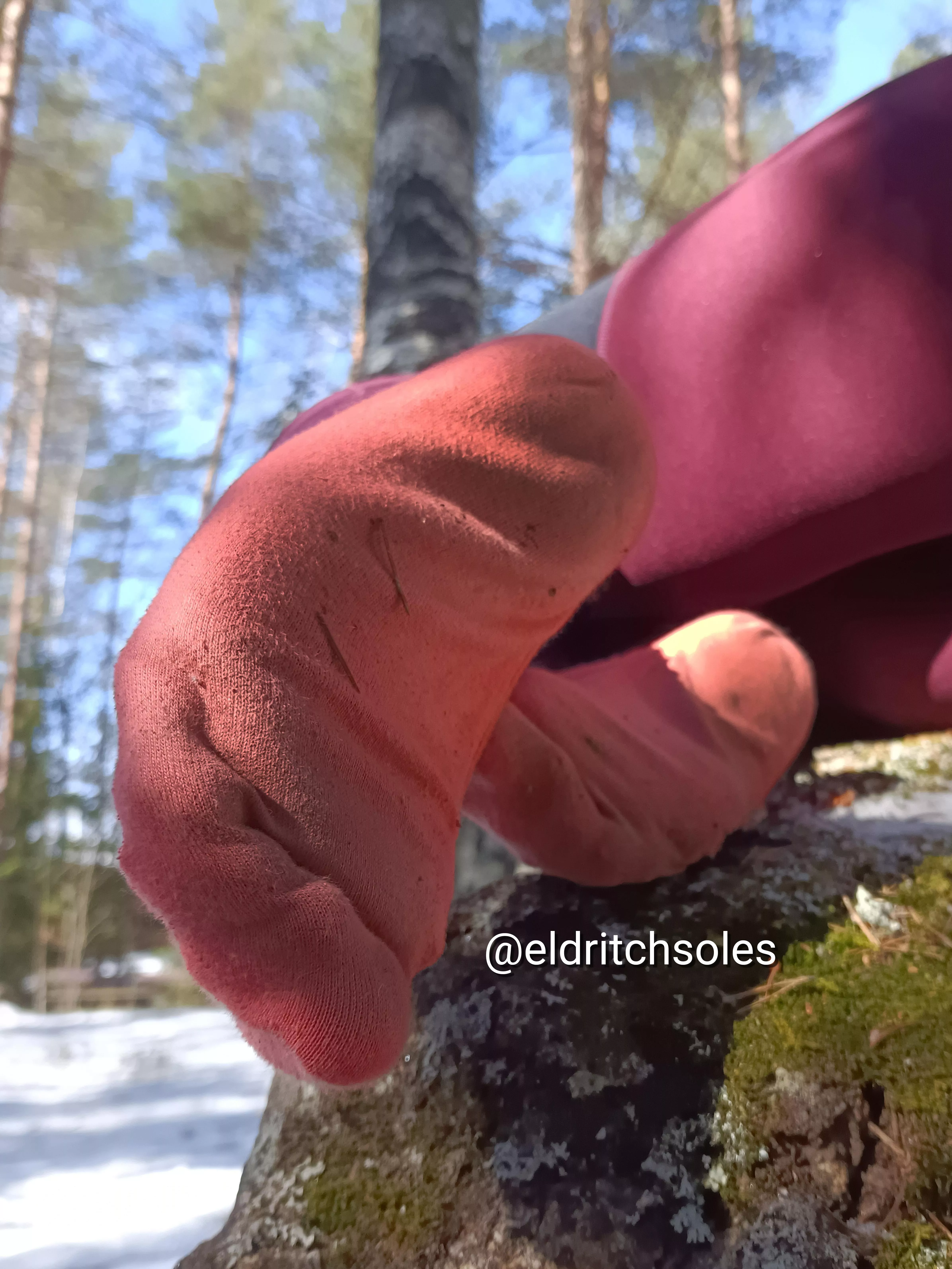 [female] My footwear for today's nature walk wasn't the warmest choice. posted by eldritchsoles