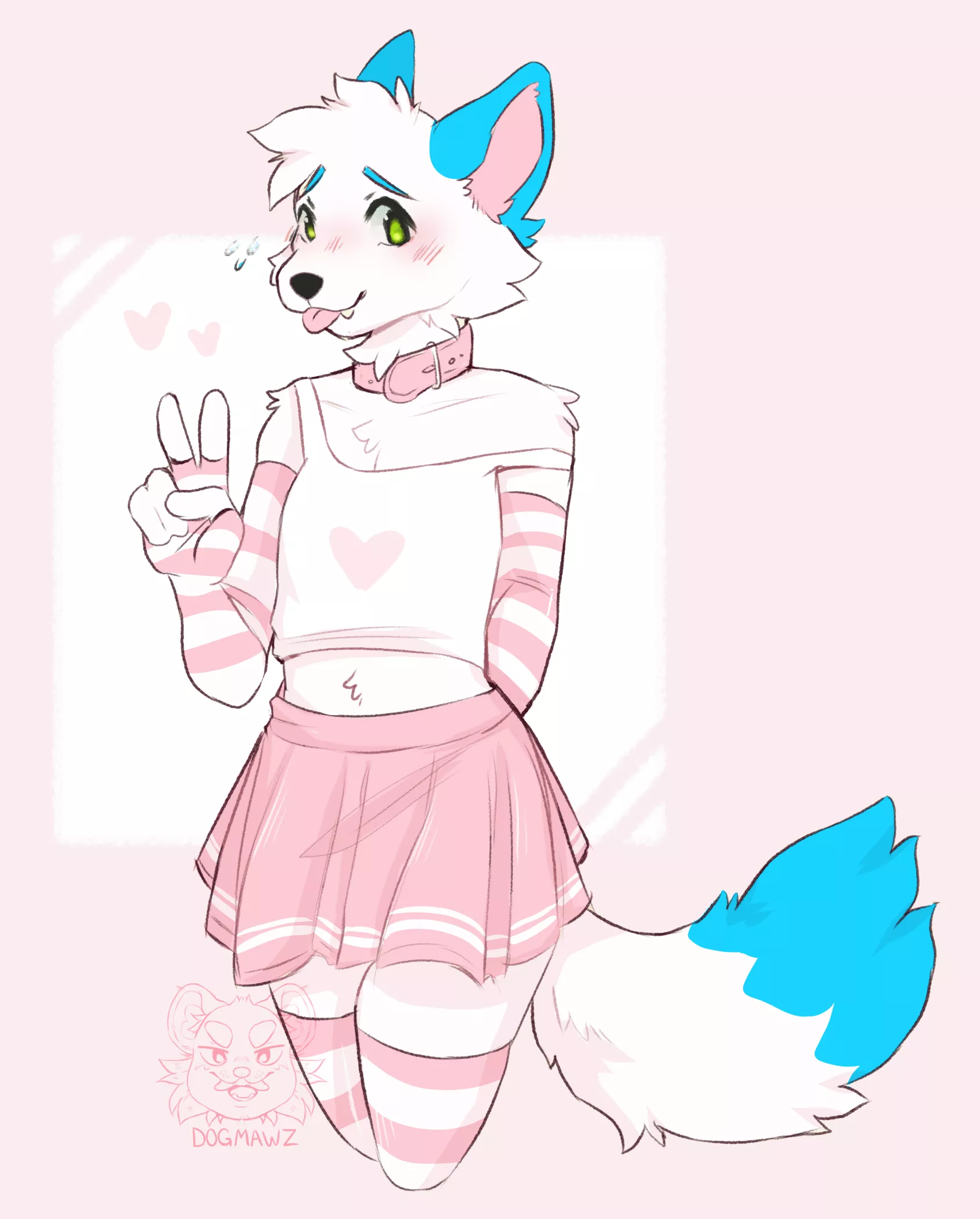 femmy folf! (art by me! @DOGMAWZ on Twitter) posted by -Spooders-