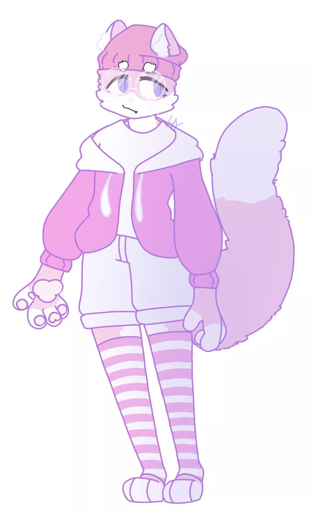 Finally made myself a fursona!! Im not great at drawing furries but im hoping to get better :D they use he/they pronouns btw :] posted by HekYou