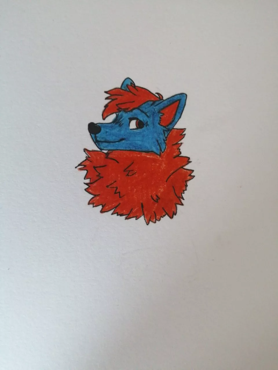 Fist EVER fursona drawing posted by fayir_the_furry