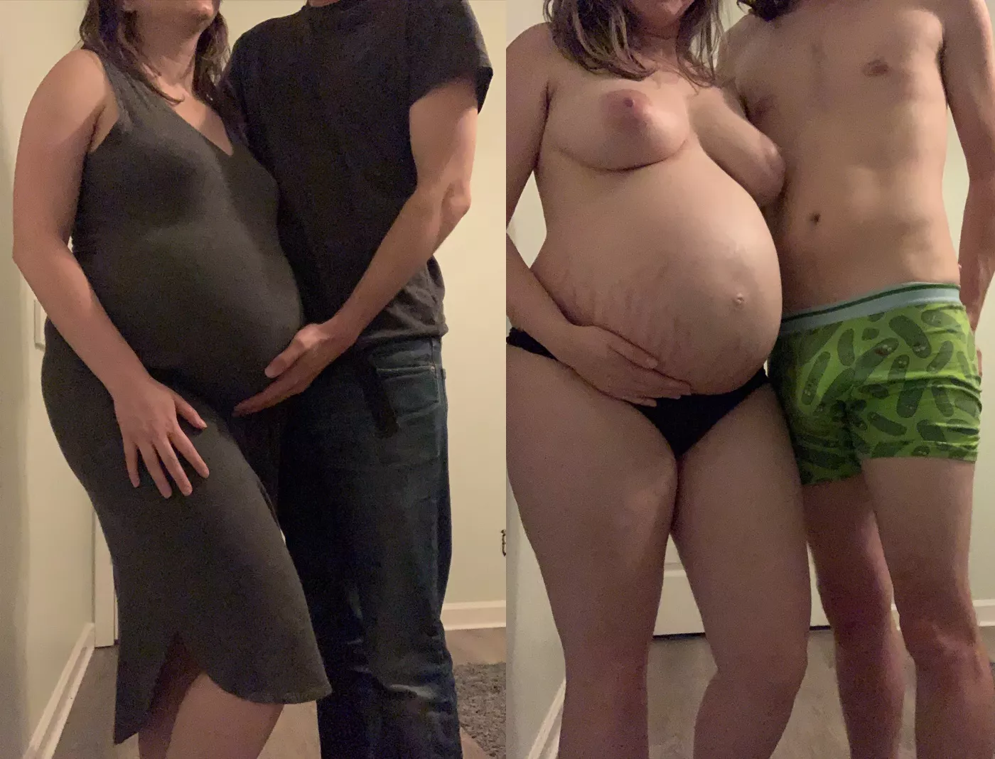 [F/M] Pregnant wife and husband clothed/unclothed posted by sexystonercpl