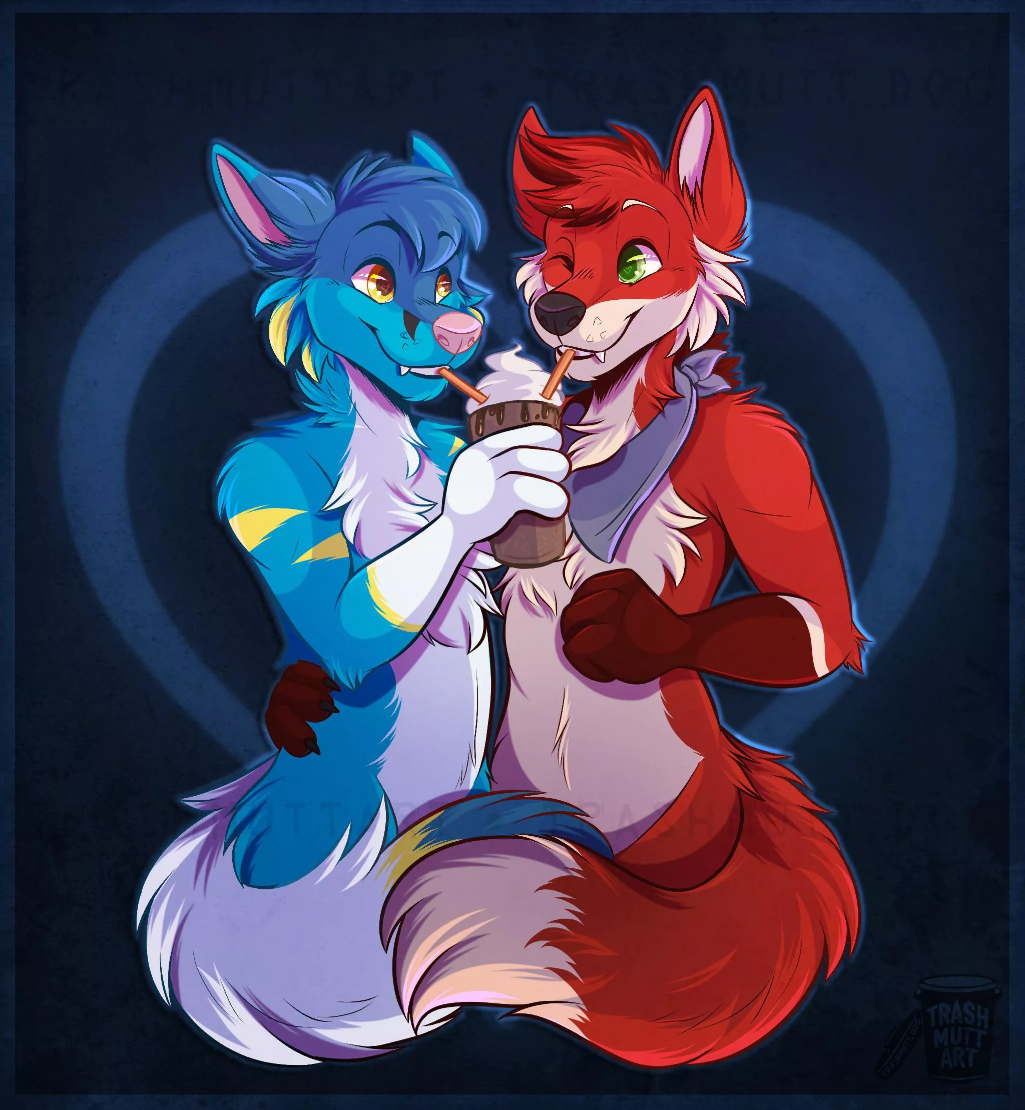 Folf Love 💛 (art by me - TrashmuttArt on Twitter) posted by trash-mutt