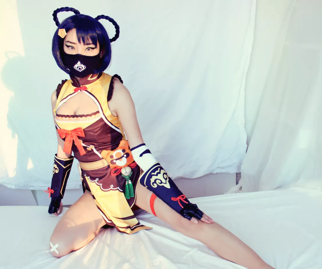 Genshin Impact Xiangling Cosplay by celinechats posted by celinechats