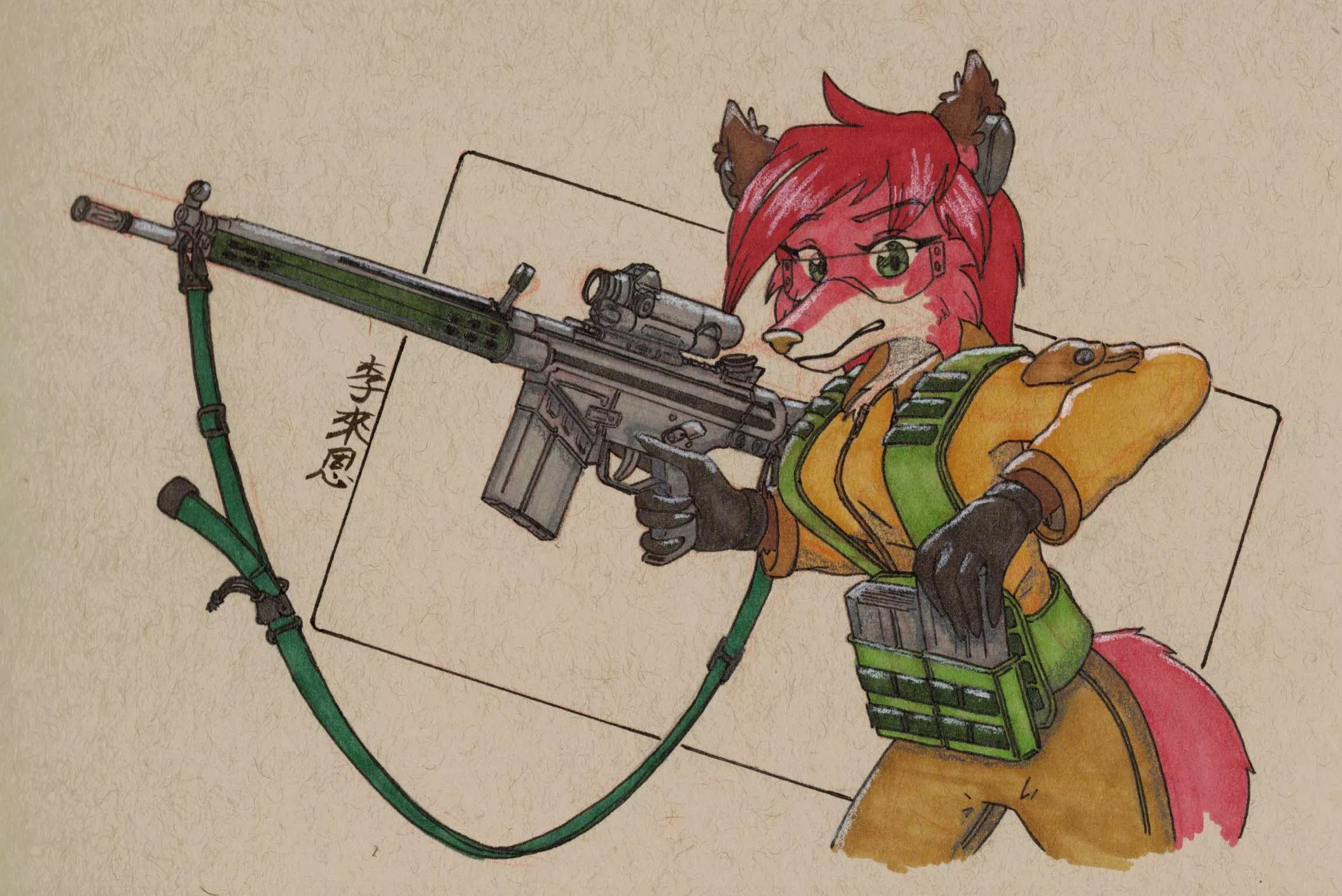 Gun Day Sunday 86! (Art By Me) posted by Pyre_Vulpine