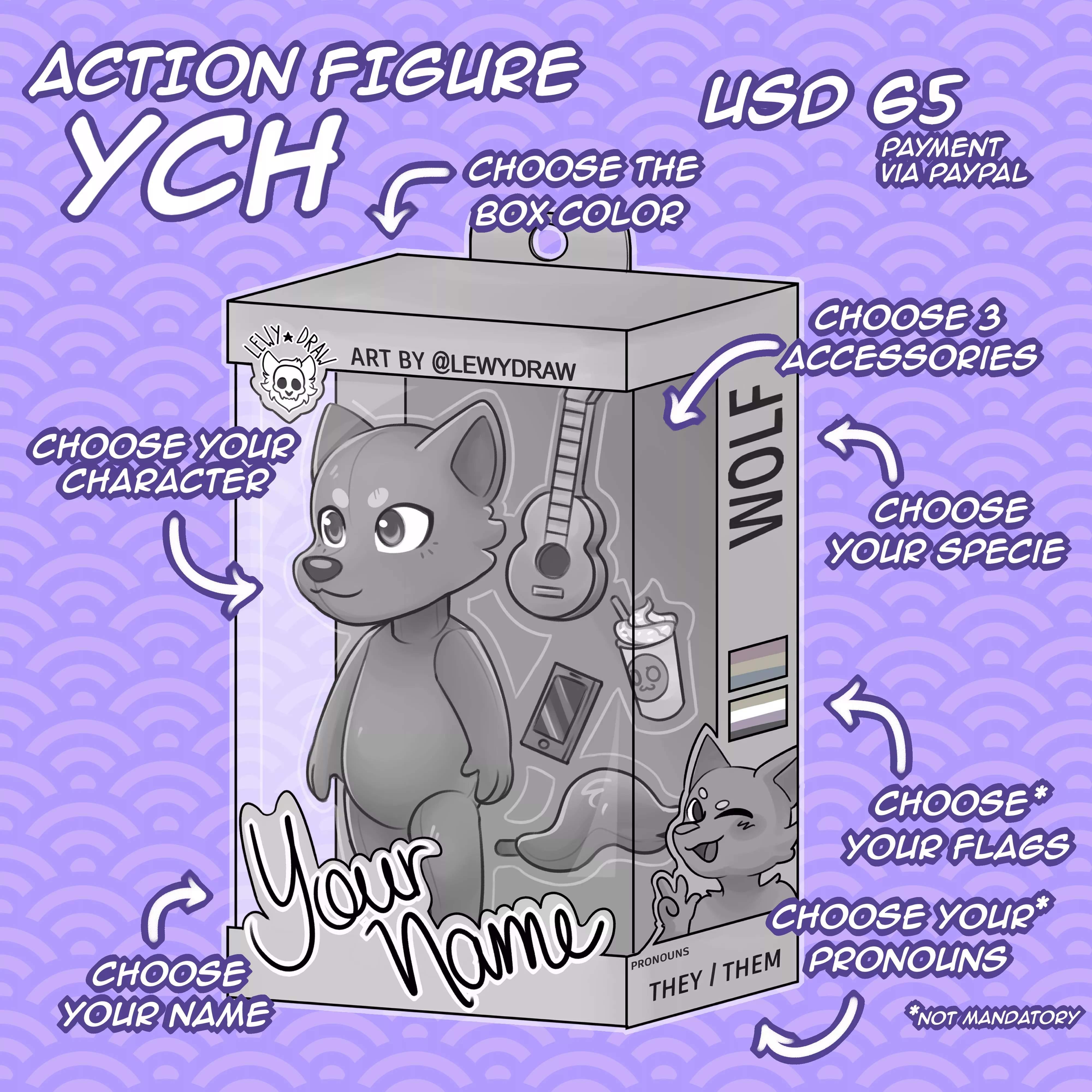 Heyo!! ⭐️Action Figure YCH⭐️ ~Details in comments posted by LarrySahArt