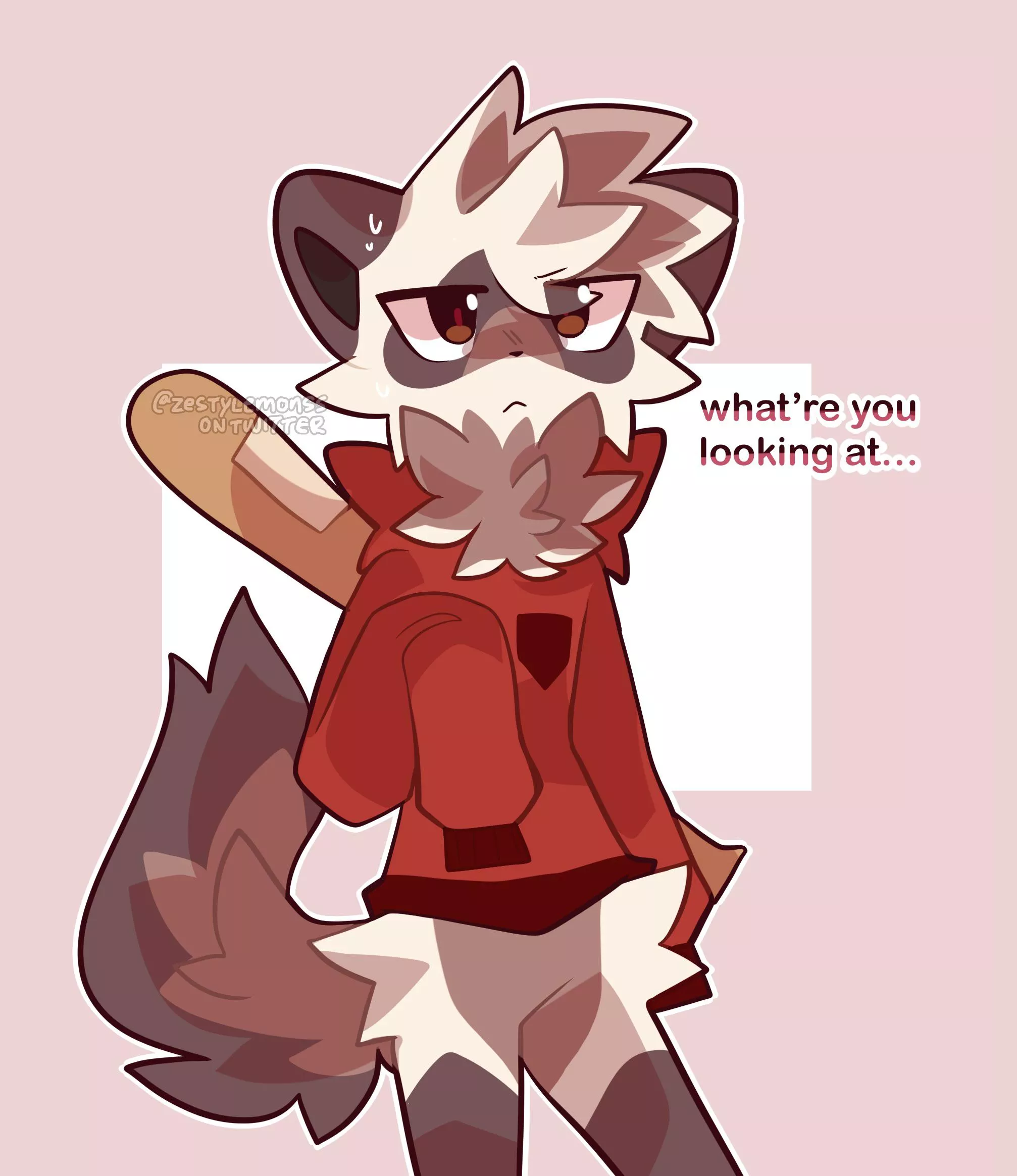 his hoodie fell down [ art by me @zestylemonss on twitter ] posted by Iazuli