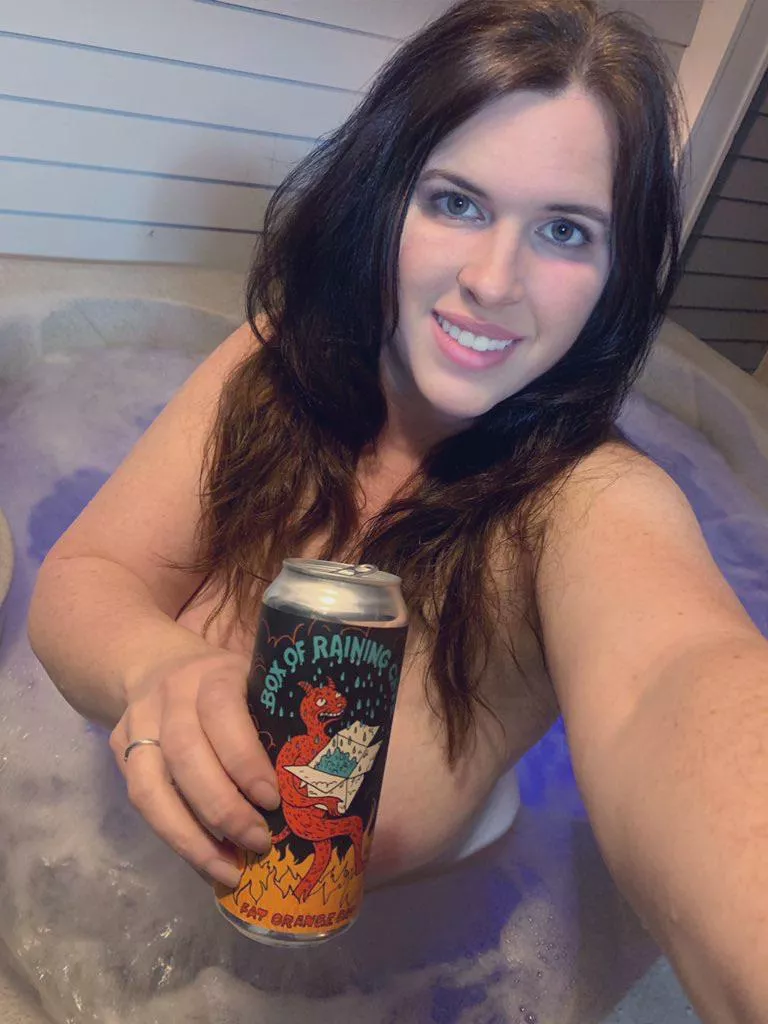 Home from work and having an iced cold DIPA from Fat Orange Cat. posted by Granitestaterxxx