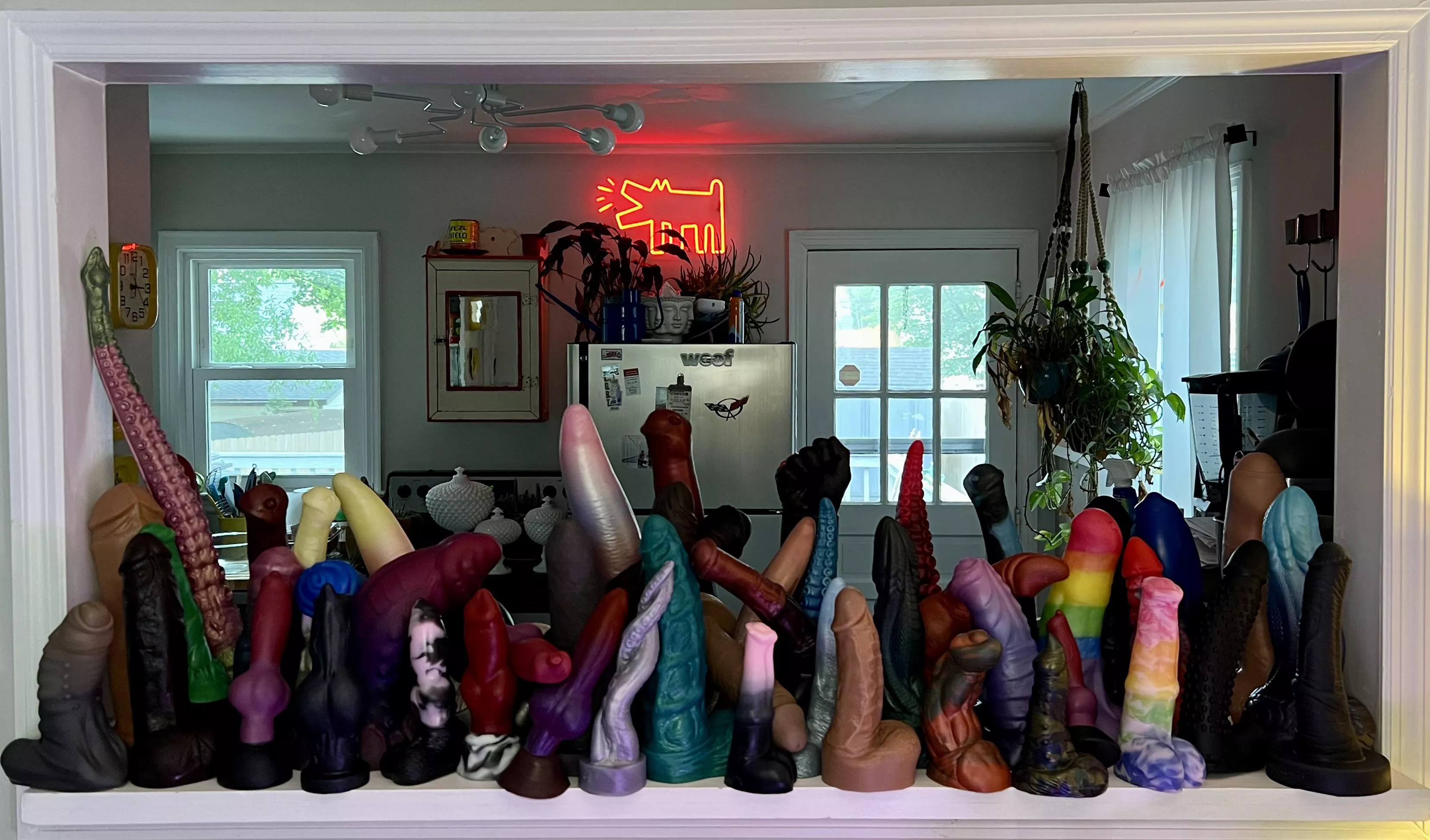 I don’t know how ya’ll are taking these incredible pictures of your collections. This is like a third of mine and there isn’t anywhere in my tiny house where I can lay out my entire collection for a pic! posted by Chub4Kink919