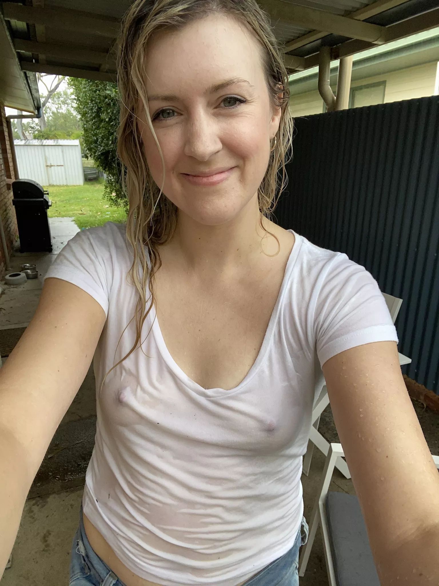 I got stuck in the rain can you get me a towel posted by Liz_XO_