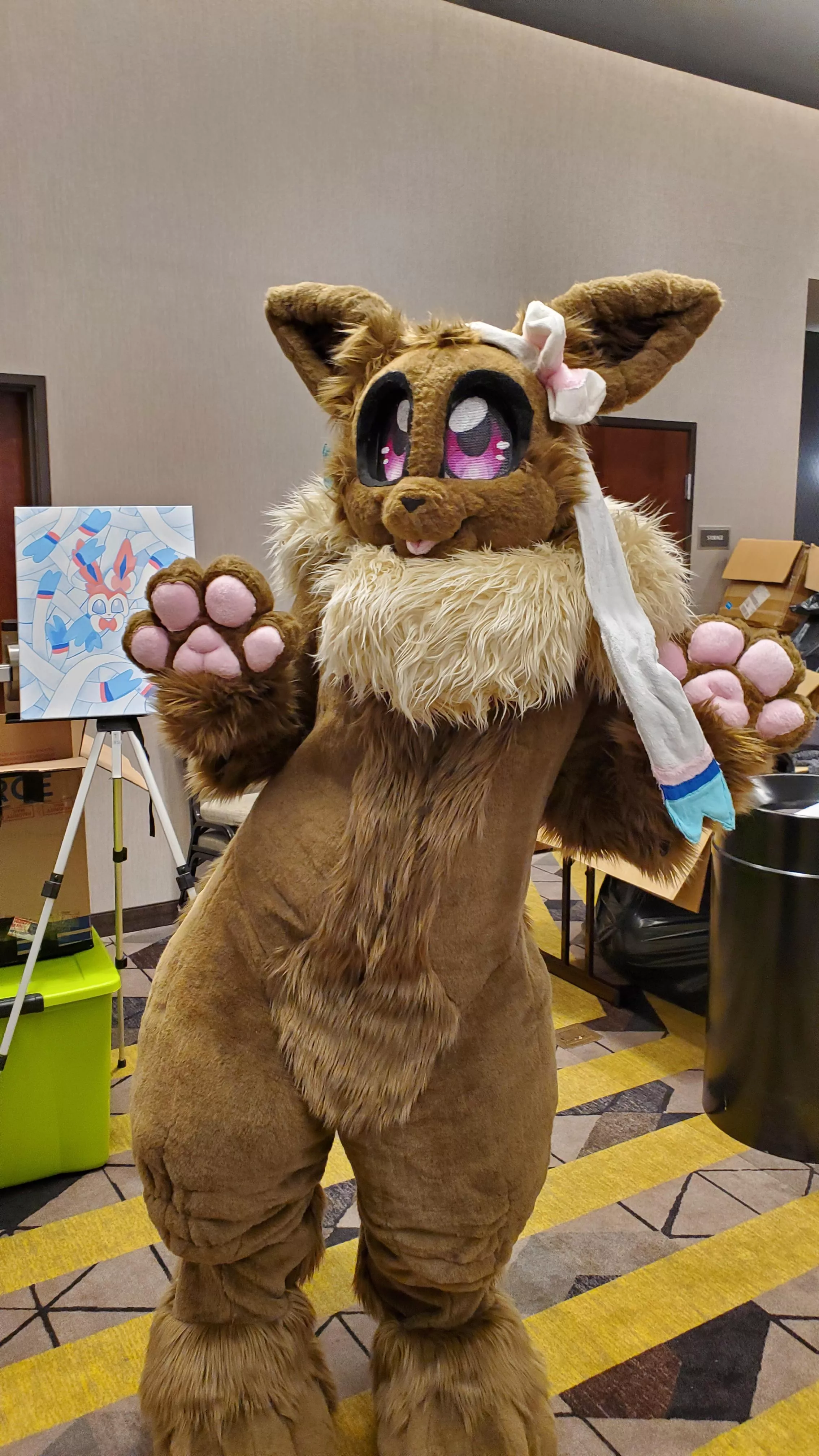 I got to debut my Eevee at Cape Anime Con! posted by DrawsWithPaws