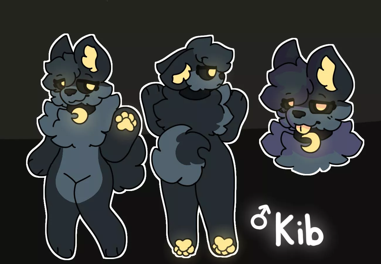 I made a ref sheet for Kib :) posted by TotallyNotFur