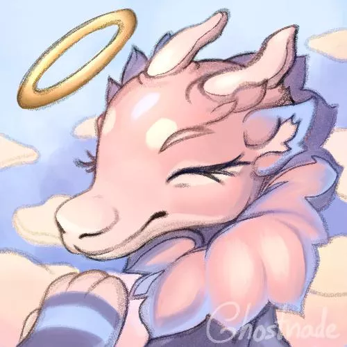 Icon I made of my pastel dragon, just for fun posted by Nakionade