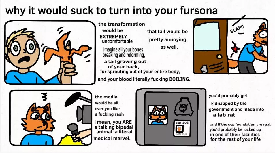 I’m not trying to discourage furries, I’m just making a point posted by harveysamazingcomics